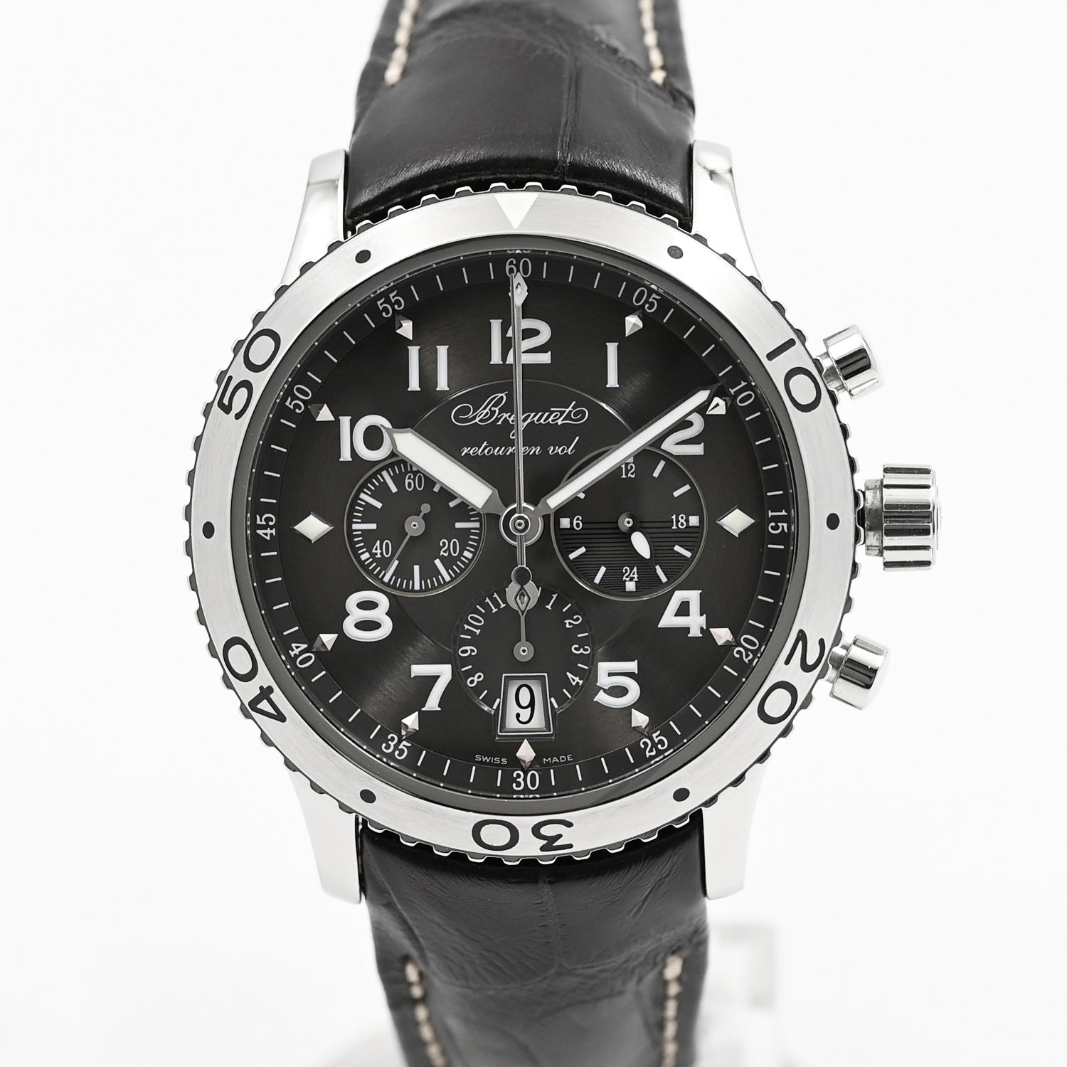 Breguet Type XXI Flyback Chronograph Men's Automatic Watch - Luxury Pilot Chronograph for Aviation Enthusiasts & Business Professionals