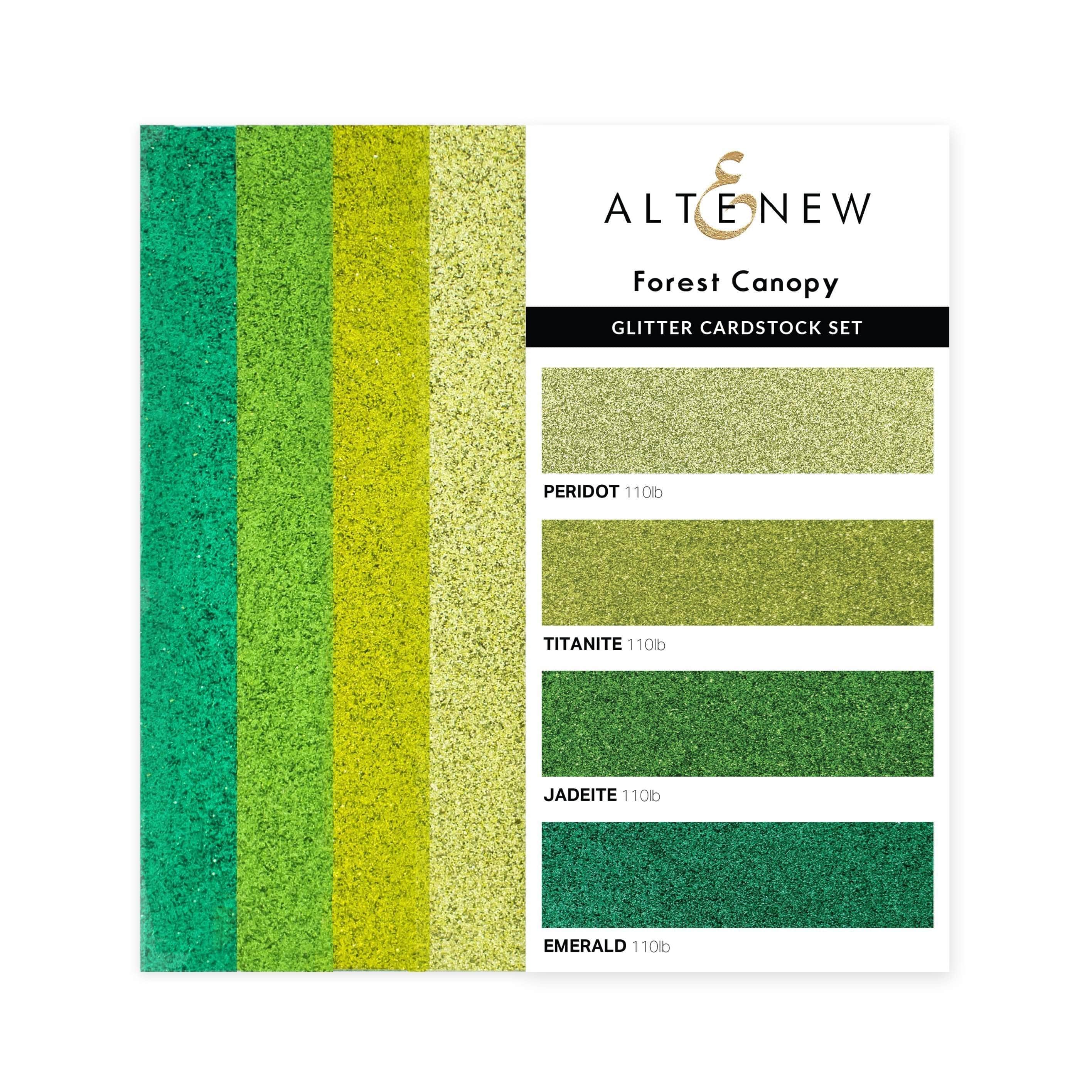 Glitter Gradient Cardstock Set - Forest Canopy Design for Scrapbooking, Card Making & DIY Crafts - Premium 12x12 Inch Paper Pack for Wedding Invitations, Greeting Cards, Home Decor