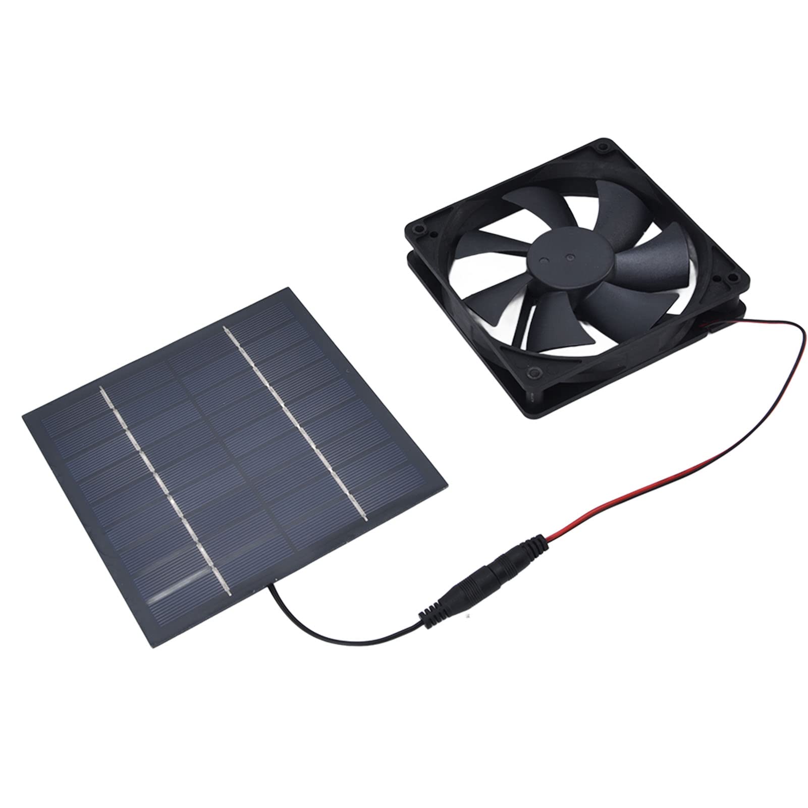 10W Solar Powered Dual Fan Kit - Waterproof Exhaust Fan for Chicken Coops, Greenhouses & Sheds - Solar Panel Ventilation System for Outdoor Cooling & Air Circulation