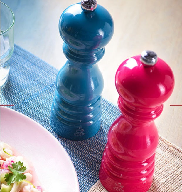 Premium Peugeot Paris 7-Inch Pepper Mill - Pacific Blue | French-Made Stainless Steel Pepper Grinder for Gourmet Cooking & Fine Dining | Perfect for Kitchen, Restaurant & Table Setting
