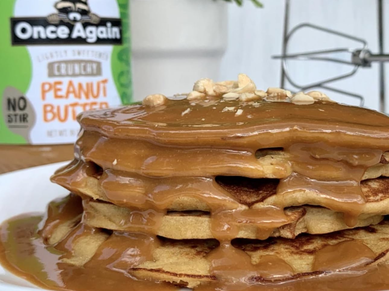Once Again Organic Crunchy Peanut Butter, 16oz Jar - No Stir, Lightly Sweetened & Salted - USDA Organic, Gluten Free, Vegan, Kosher - Perfect for Sandwiches, Smoothies & Healthy Snacks