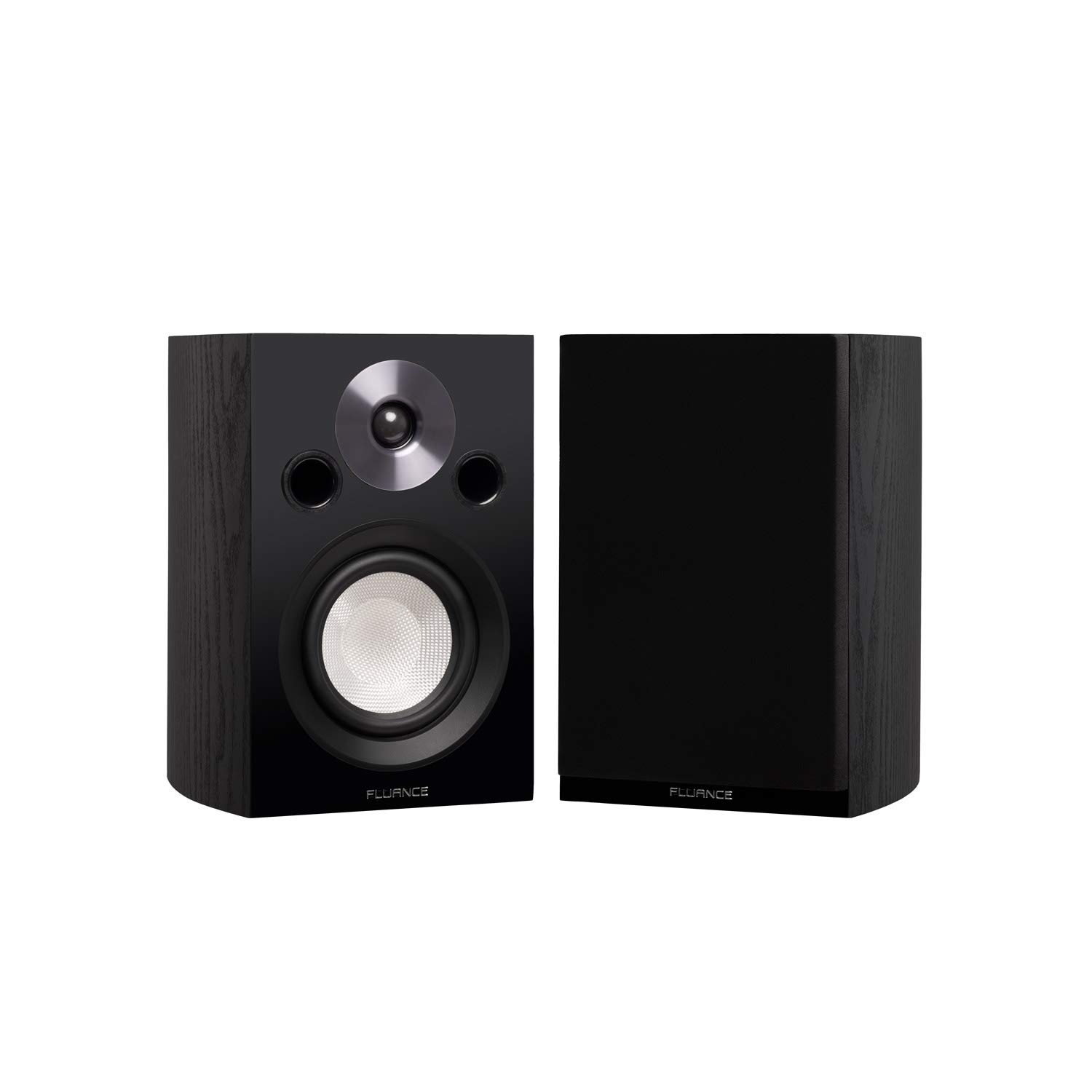 Fluance Reference High Performance 2-Way Bookshelf Speakers - Premium Surround Sound for Home Theater & Stereo Listening (Black Ash, Pair) | Perfect for Movie Nights & Music Listening in Living Rooms & Home Theaters