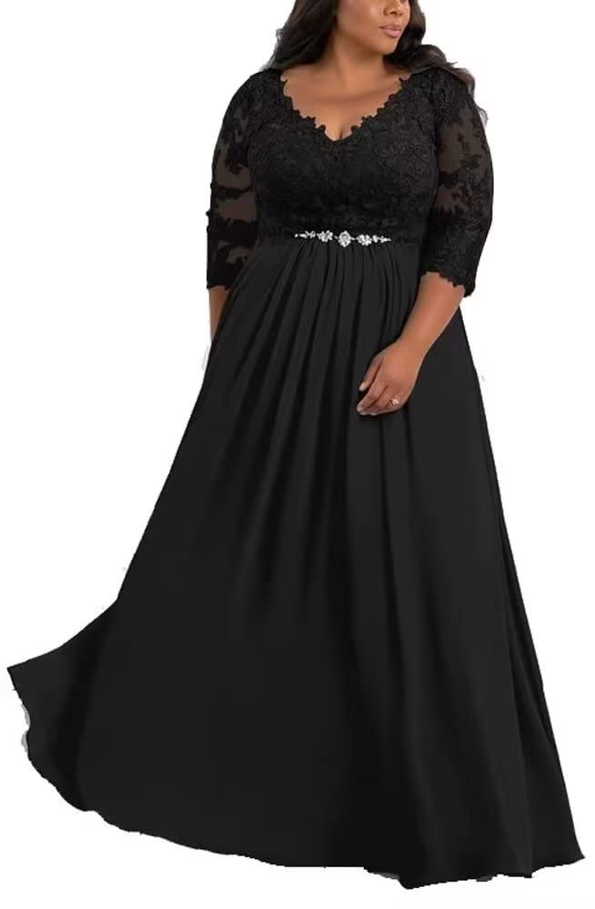 Elegant Plus Size Mother of the Bride Dresses - Lace Applique Formal Gown for Weddings, Prom & Special Occasions | Perfect for Wedding Guests & Evening Events