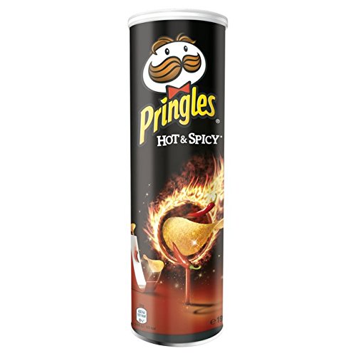 Pringles Hot & Spicy Potato Chips 190g (6.7oz) - Crunchy Snack for Parties, Lunch Boxes & Movie Nights