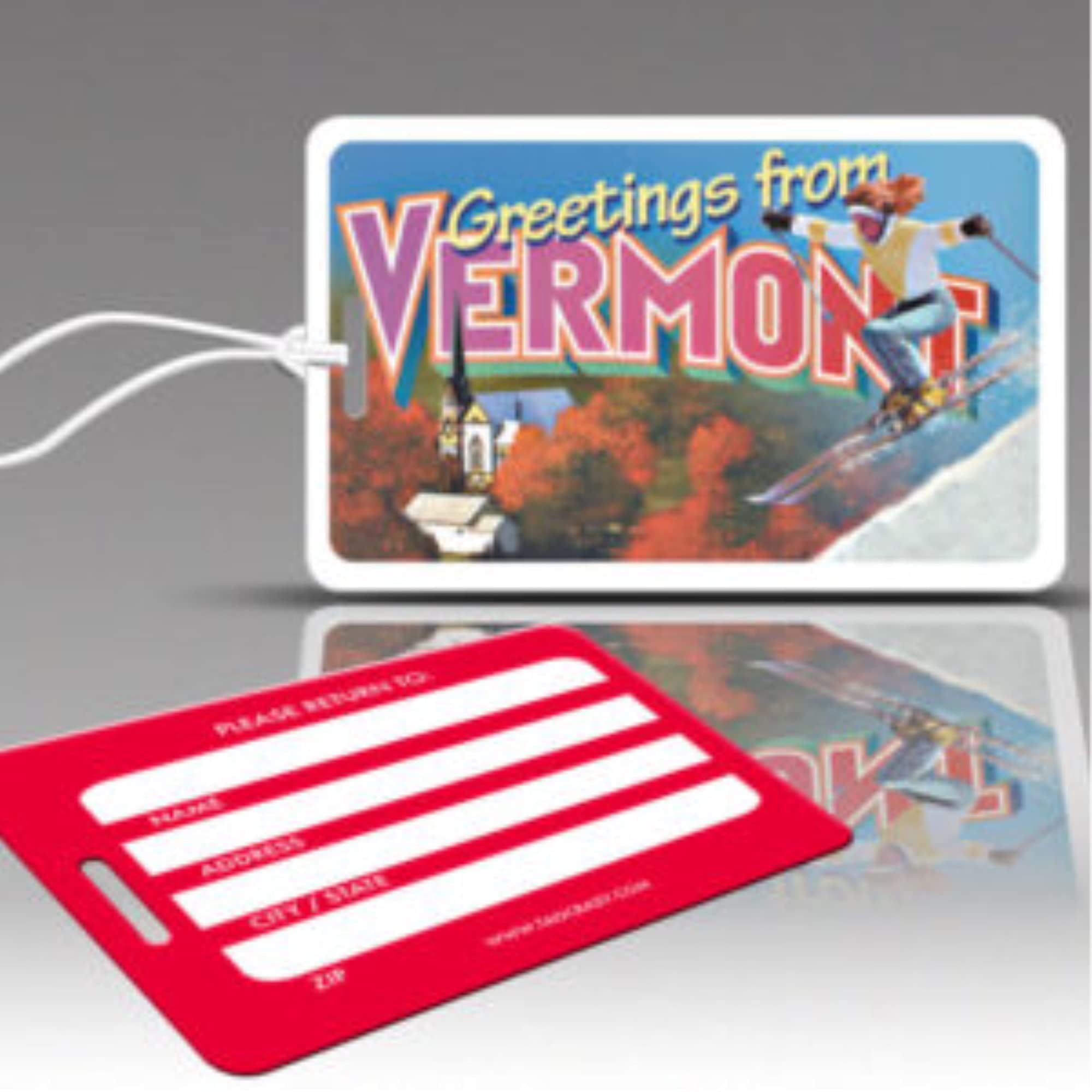 Vermont-Themed Americana Collection Luggage Tags - Durable Travel Accessories for Suitcases, Backpacks & Carry-Ons