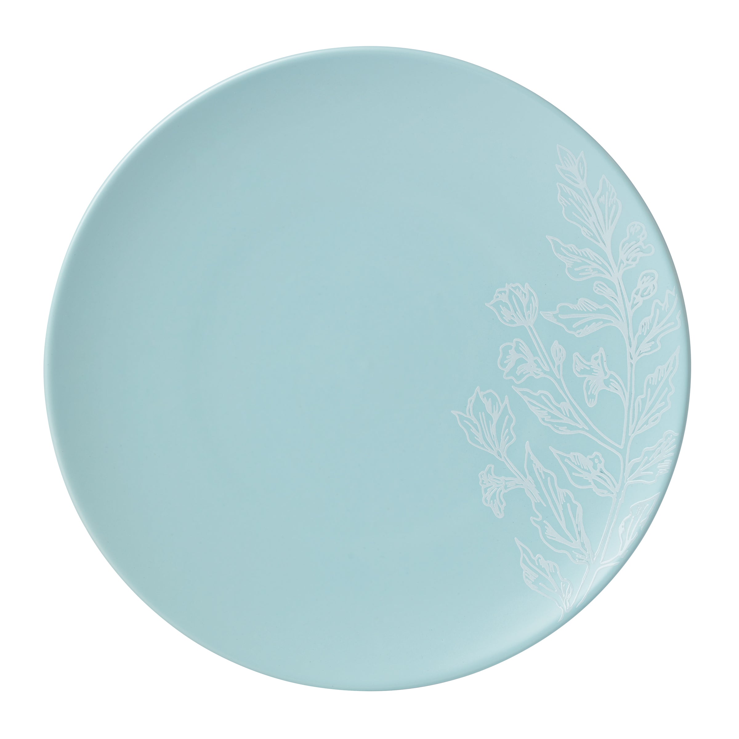 Roseto French Blue 12-Piece Dinnerware Set - Elegant Porcelain Plates, Bowls & Mugs - Perfect for Formal Dining, Dinner Parties & Home Decor