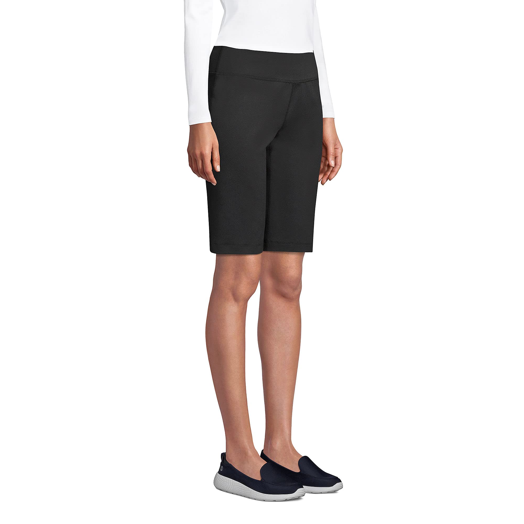 Lands' End Women's Active Relaxed Shorts - Comfortable Stretch Casual Shorts for Women - Perfect for Yoga, Running, and Summer Outdoor Activities