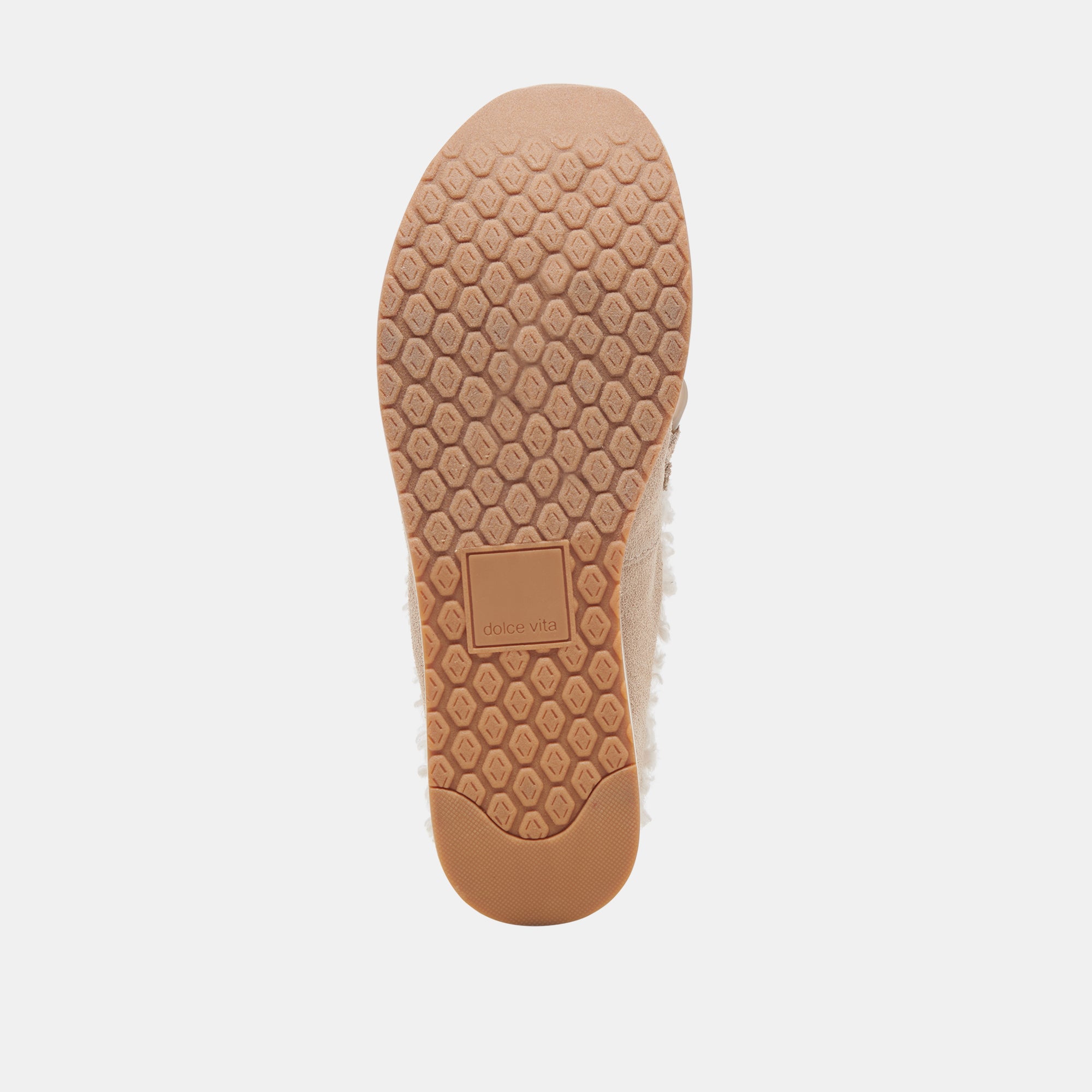 JAMEY Plush Sneakers for Women - Soft Taupe Suede Comfortable Slip-On Shoes for Walking, Running & Casual Wear