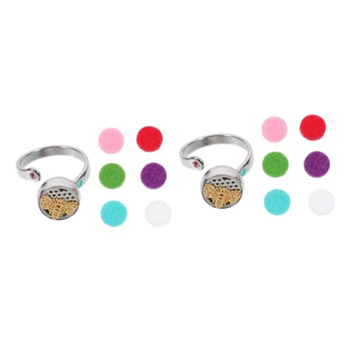 2 Pack Stainless Steel Women's Rings - Elegant & Durable Perfume Rings for Everyday Wear | Perfect Gift for Her, Wedding, Party & Special Occasions