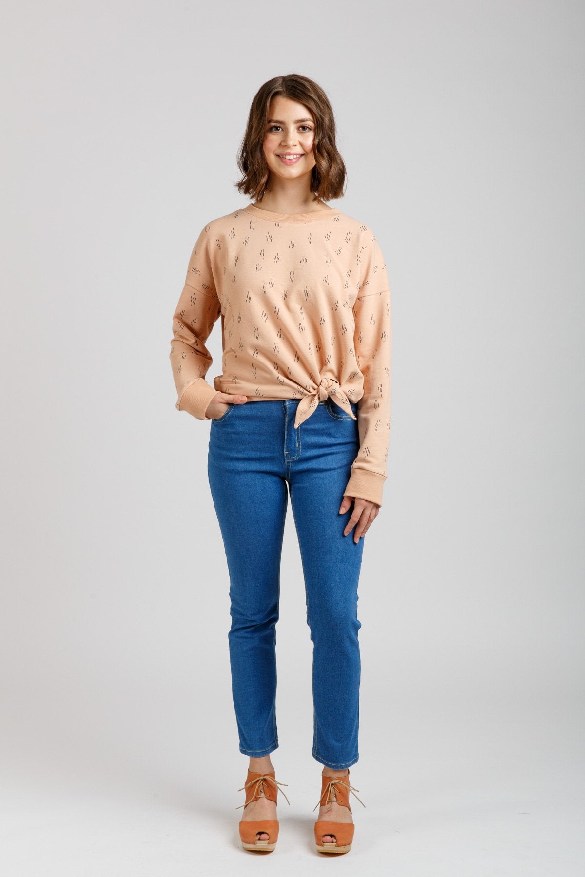 Megan Nielsen Jarrah Sweater - Women's Knit Pullover for Fall & Winter | Cozy Casual Wear for Work & Weekend Outfits
