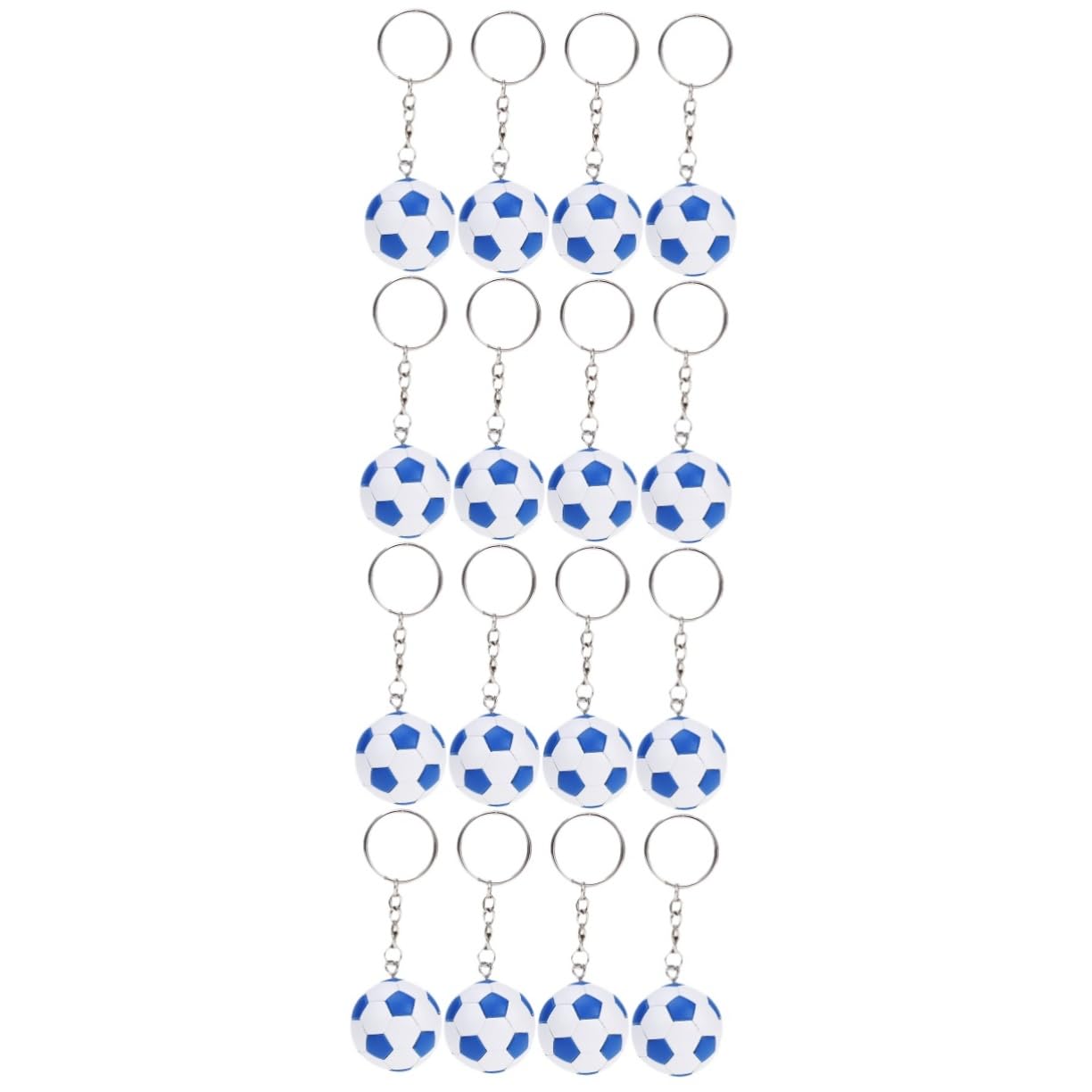 16 Pcs Football Keychain Set - Soccer Stress Ball Pendant, Sneaker Keychain, PVC Sport Keychain for Fans, Gifts & Team Spirit - Perfect for Game Day, Backpacks & Keyrings