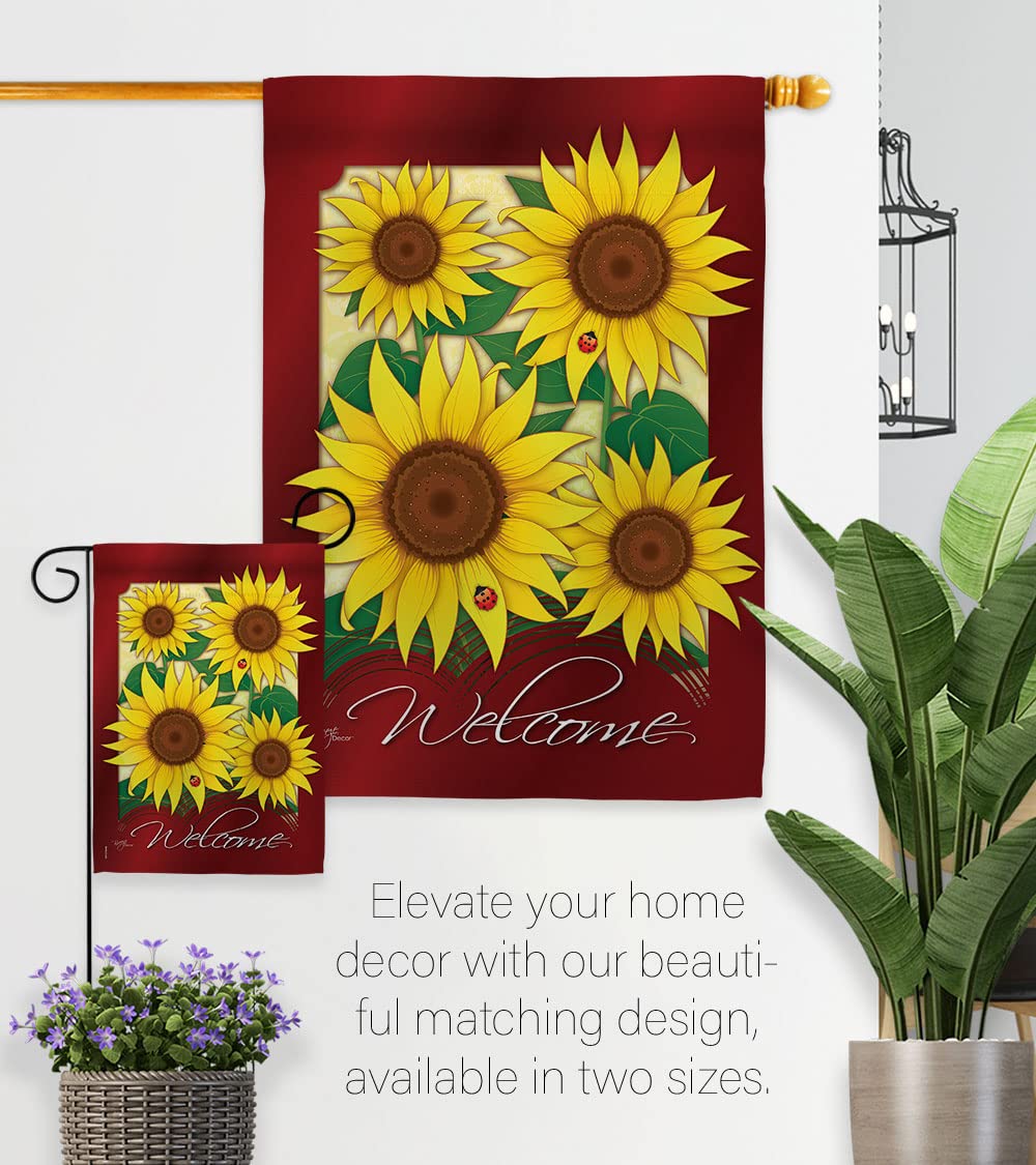 Sunflower Vertical Flags Set - 28