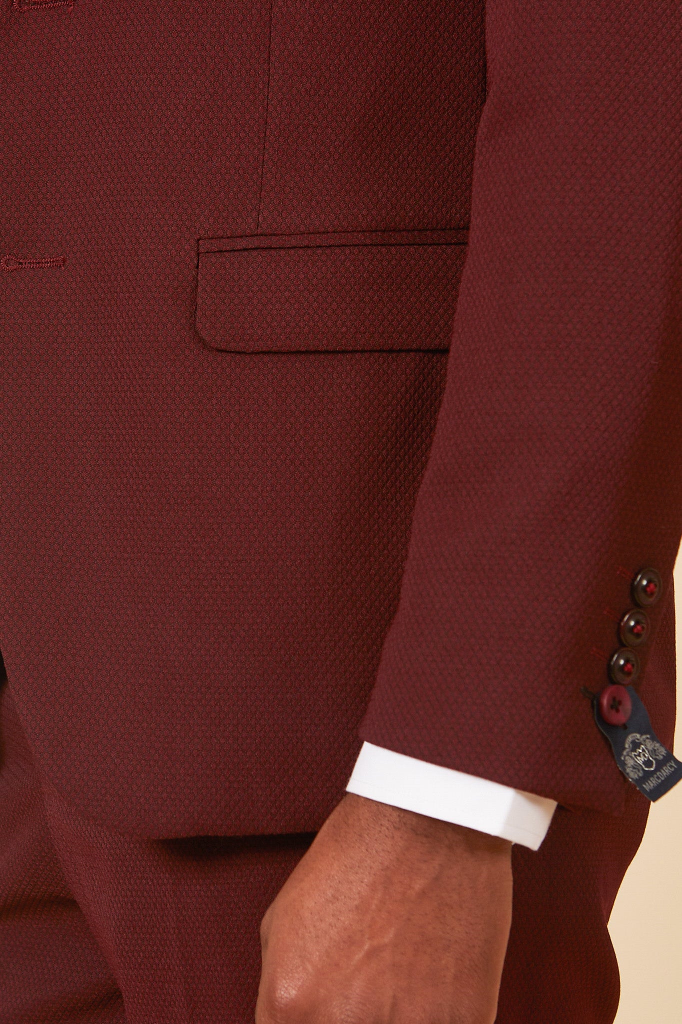 Premium MAX Wine Three Piece Suit for Men - Formal Business Attire & Wedding Outfit - Perfect for Office, Cocktail Parties & Special Events