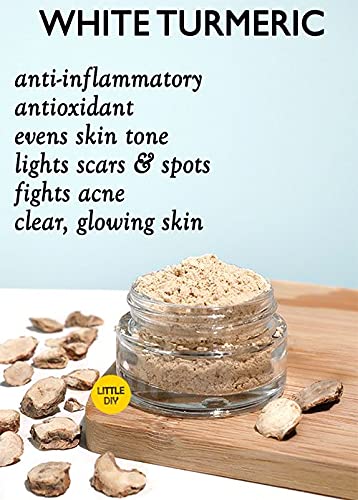 Organic White Turmeric Root Powder (Curcuma Zedoaria) - 350g | Kachur, Zedoary, Kapur Kachri Powder | Natural Ayurvedic Herbal Supplement for Digestion & Skin Care | Perfect for Tea, Cooking & DIY Beauty Recipes
