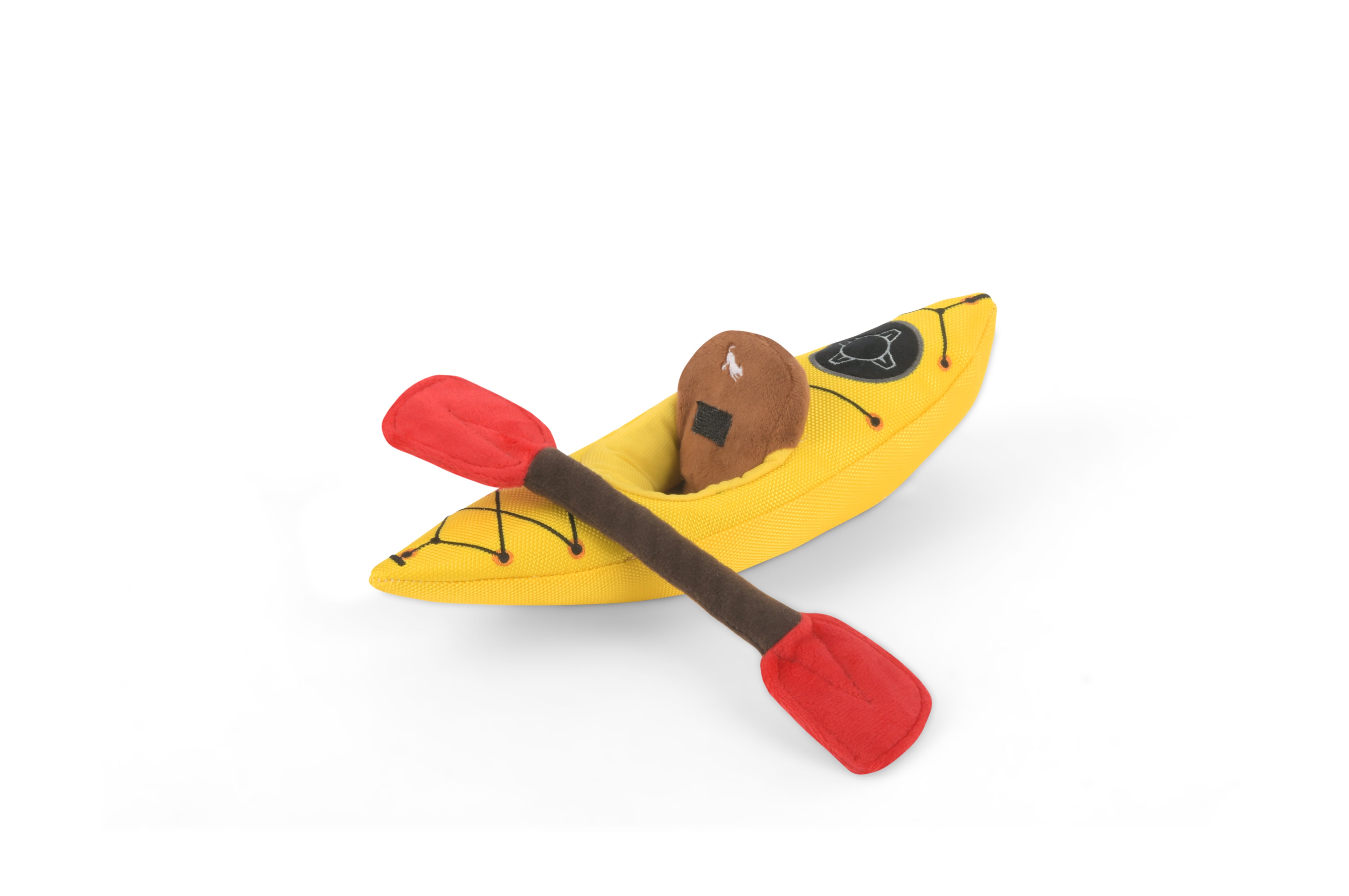 El Kayak Dog Toy - Camp Corbin™ Plush Chew Toy for Dogs | Durable & Soft Pet P.L.A.Y. Dog Chew Toy for Indoor & Outdoor Play, Fetch, and Cuddling