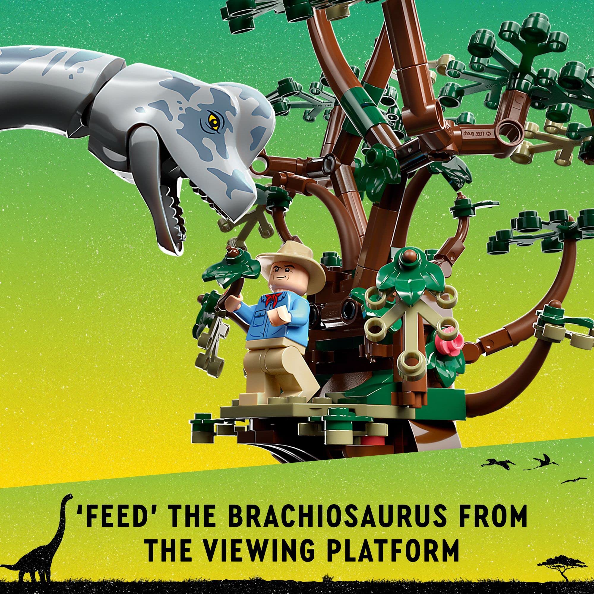 LEGO Jurassic World Brachiosaurus Discovery 76960 Dinosaur Building Set - 30th Anniversary Edition with Large Brachiosaurus Figure & Jeep Wrangler Toy - Creative STEM Gift for Kids Ages 9+ | Dinosaur Play, Collectible Display & Jurassic Park Adventure Scenes