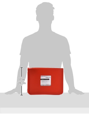 Grafoplas 4802251 - A4+ Zip Folder, Red - Organize Documents, Files, and Office Supplies for School, Work, or Home Use