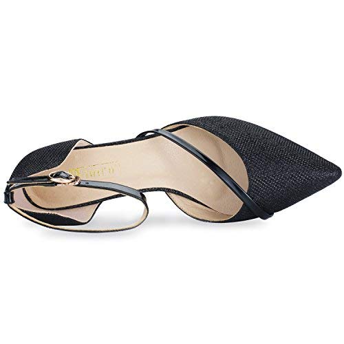 IDIFU Women's IN2 Maxine Low Kitten Heels - Elegant Closed Toe Dress Pumps for Wedding, Evening & Formal Occasions - Perfect Bridal Shoes for Women | Great for Prom, Cocktail Parties & Office Wear