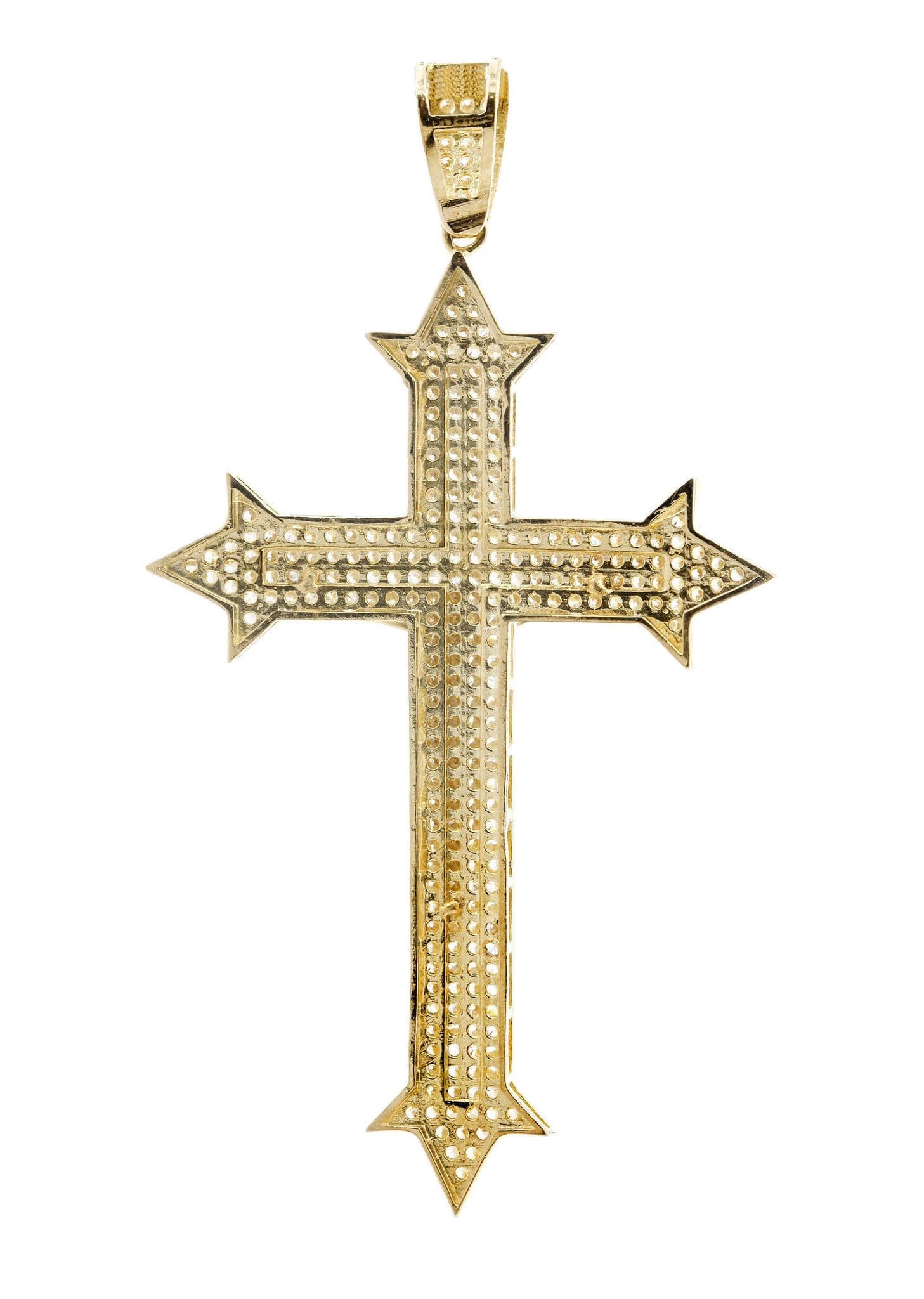 10K Gold Cross Pendant for Women & Men - 8.6 Grams Religious Jewelry - Perfect for Baptism, First Communion & Everyday Wear