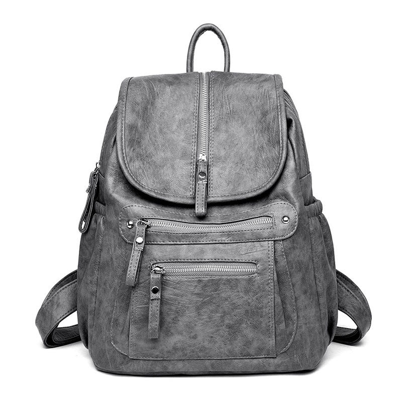Vegan Leather Backpack for Women & Men - Stylish & Durable Eco-Friendly Laptop Bag for Work, Travel & School - Water-Resistant & Lightweight Daypack