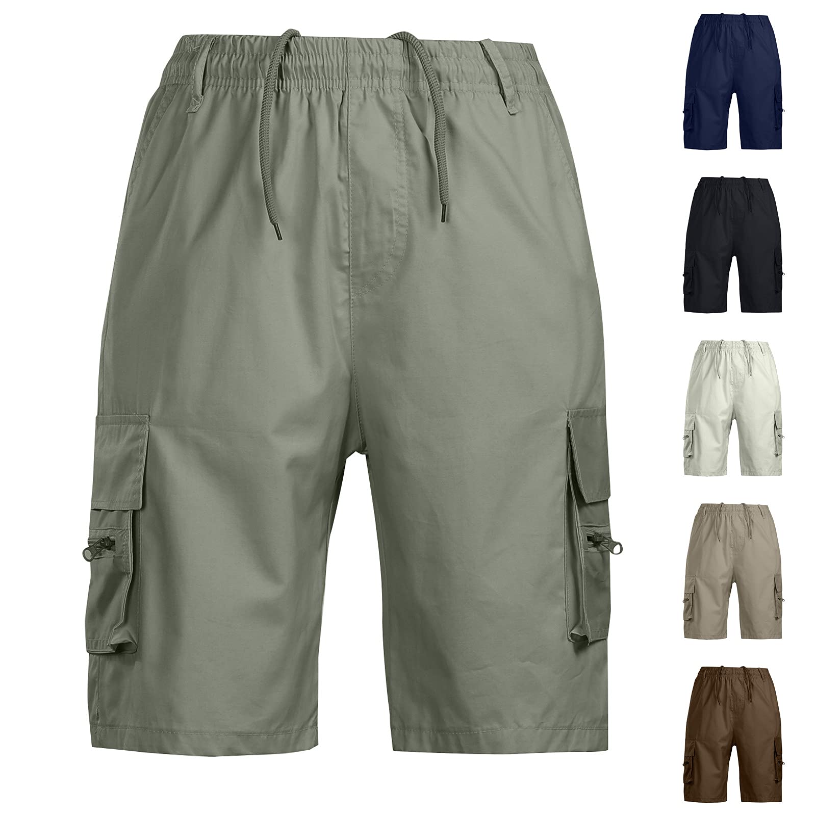**Men's Quick Dry Swim Trunks - Oversized Summer Shorts with Zipper Pockets, Lightweight Workout & Biker Shorts for Swimming, Gym, and Outdoor Activities**