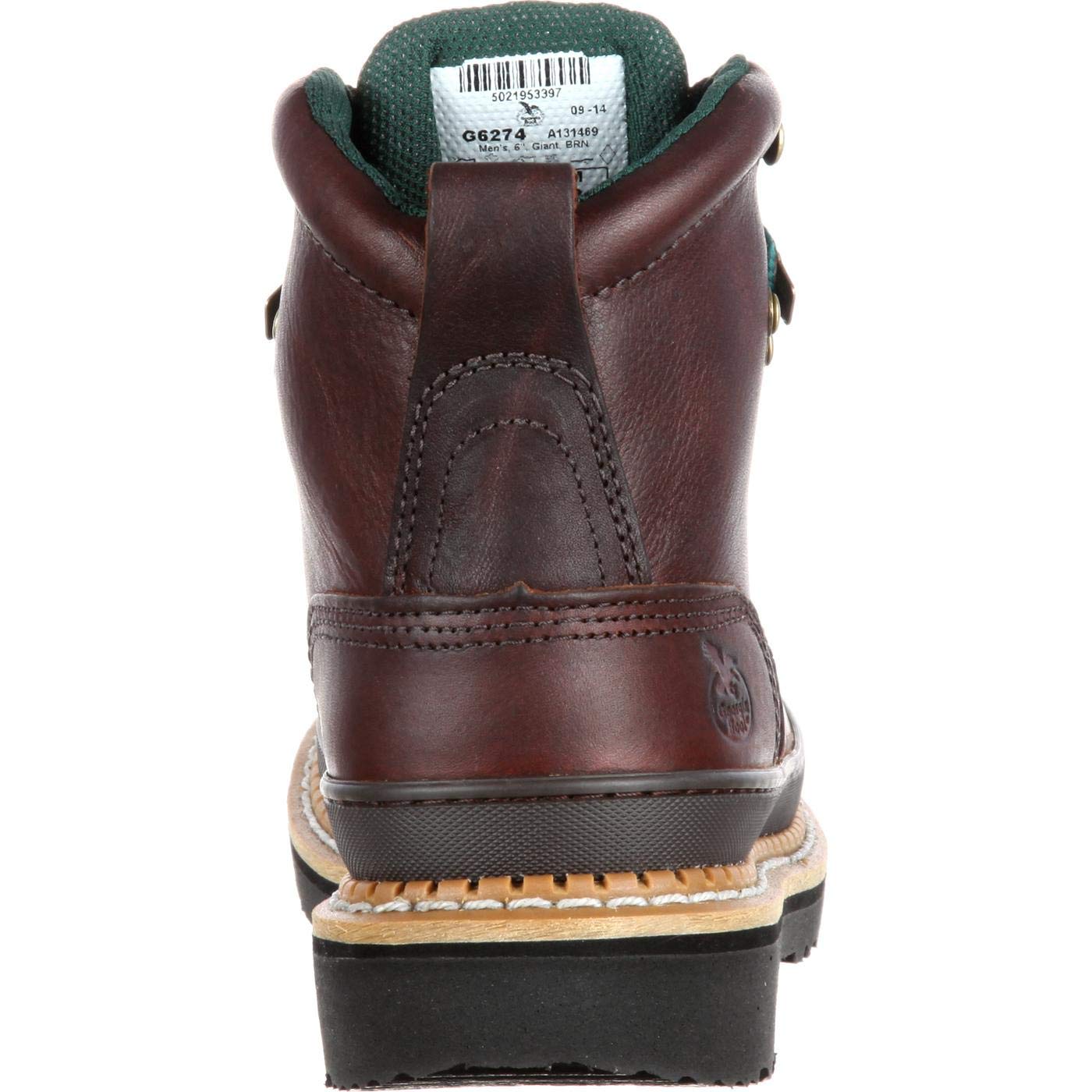 Georgia Giant Work Boots for Men - Heavy Duty Steel Toe, Waterproof & Slip Resistant - Ideal for Construction, Landscaping & Outdoor Work