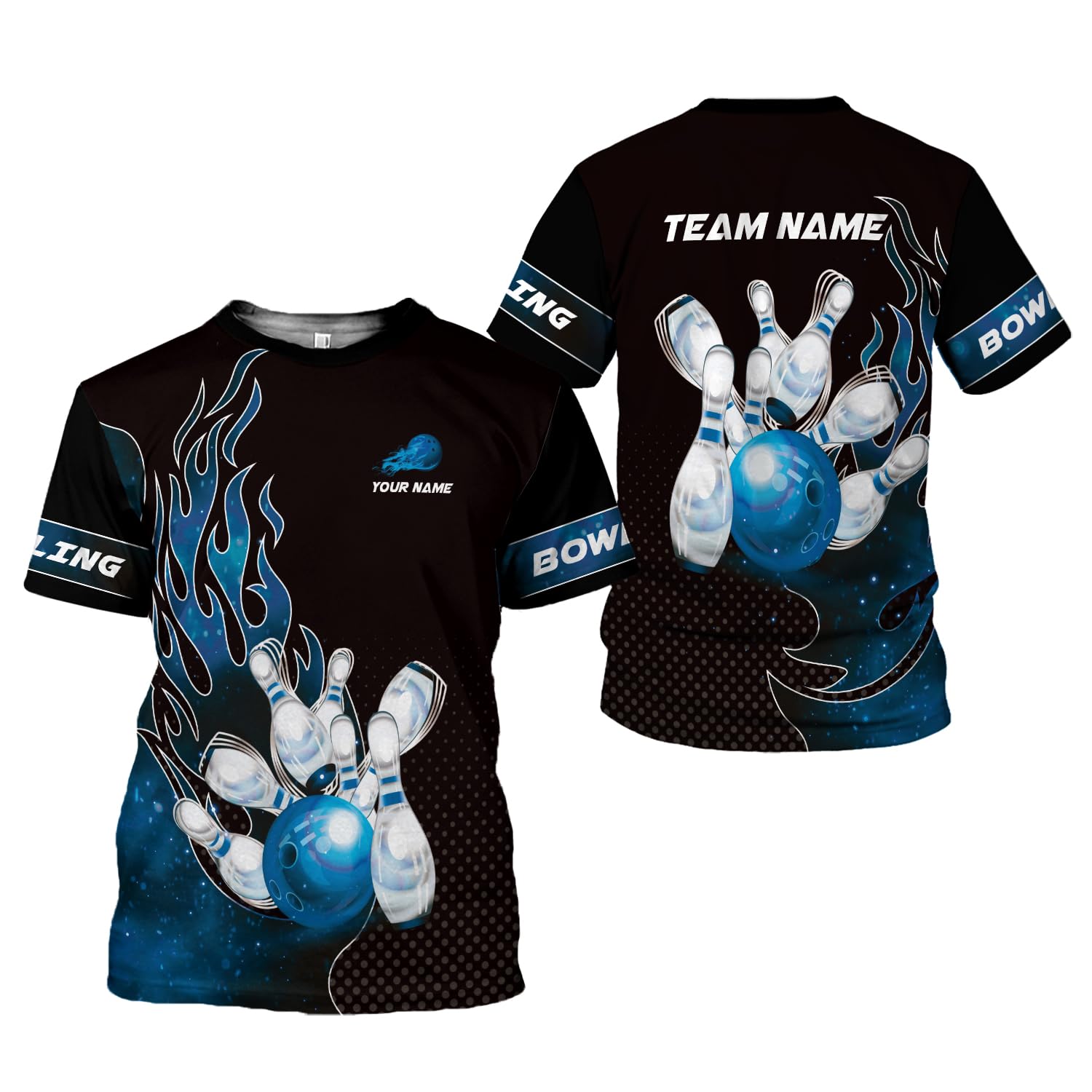 Custom Bowling Shirts for Men & Women - Personalized Unisex Bowling Jerseys with Team Logo Printing - Perfect for Bowling Leagues, Tournaments, and Casual Wear