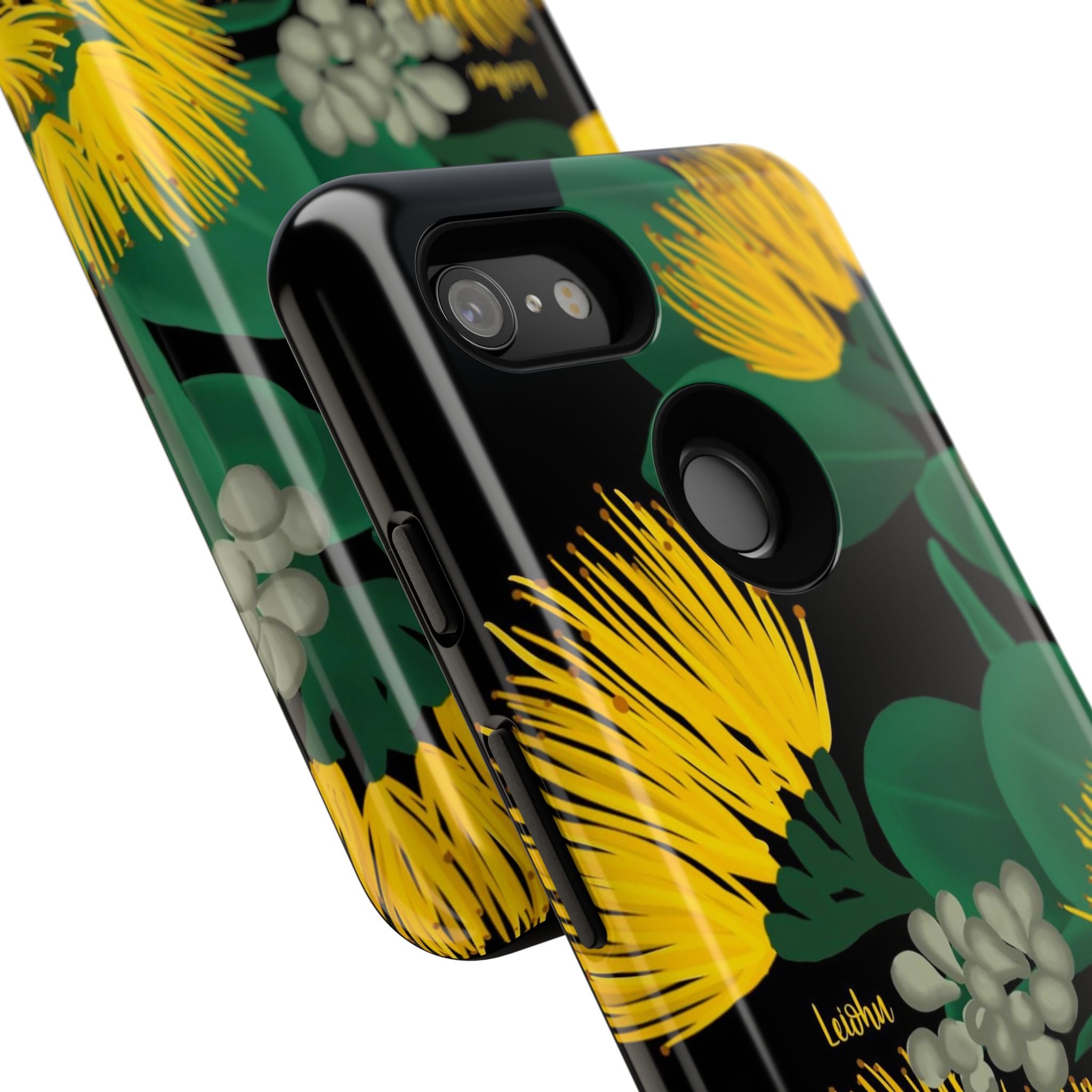 Ōhi'a Lehua Yellow Flower Hawaiian Lei - Perfect for Google Pixel Phone Photography & Hawaiian Themed Events