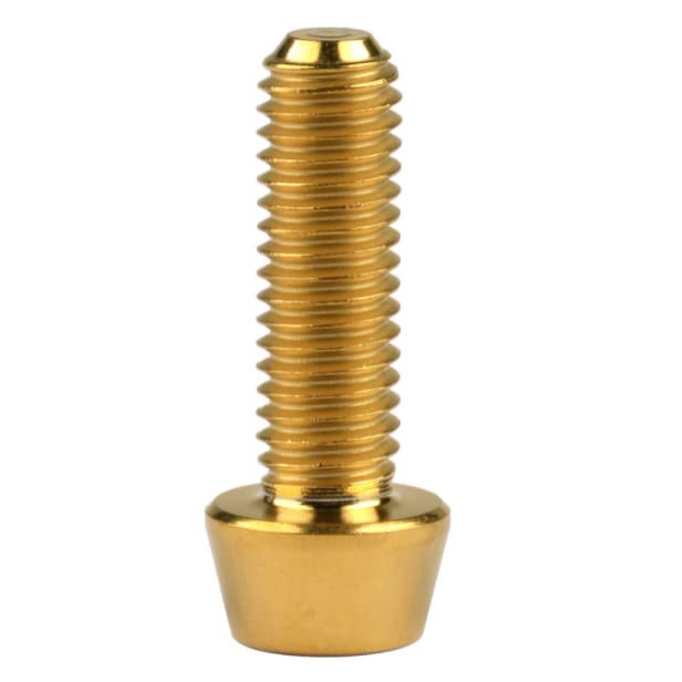 Titanium Bolts M6x1.0 Hex Head 5Pcs - Bike Stem Screws for Cycling Upgrades
