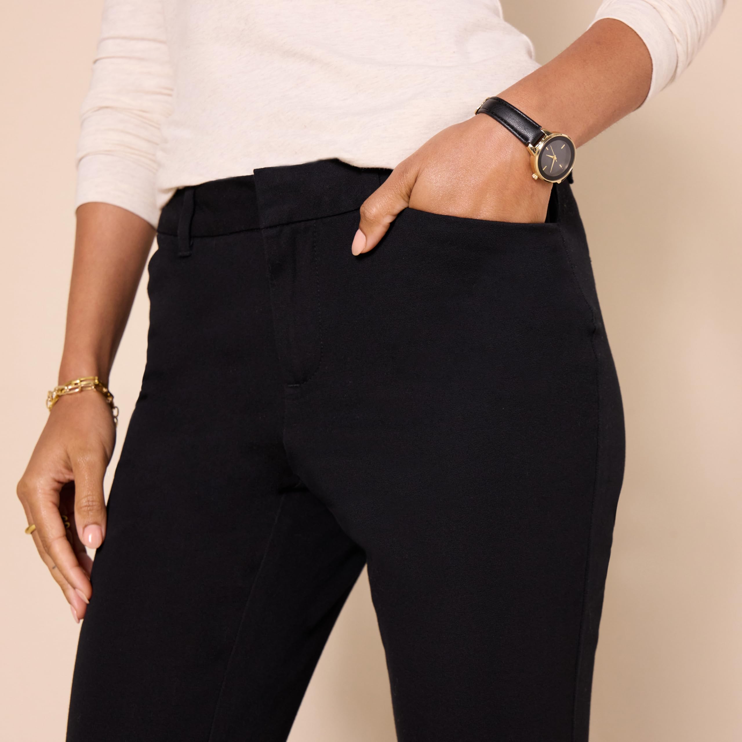 Amazon Essentials Women's Skinny Ankle Pants - Slim Fit Stretch Work Pants for Office, Business Casual & Everyday Wear | Comfortable & Versatile Workwear for Women