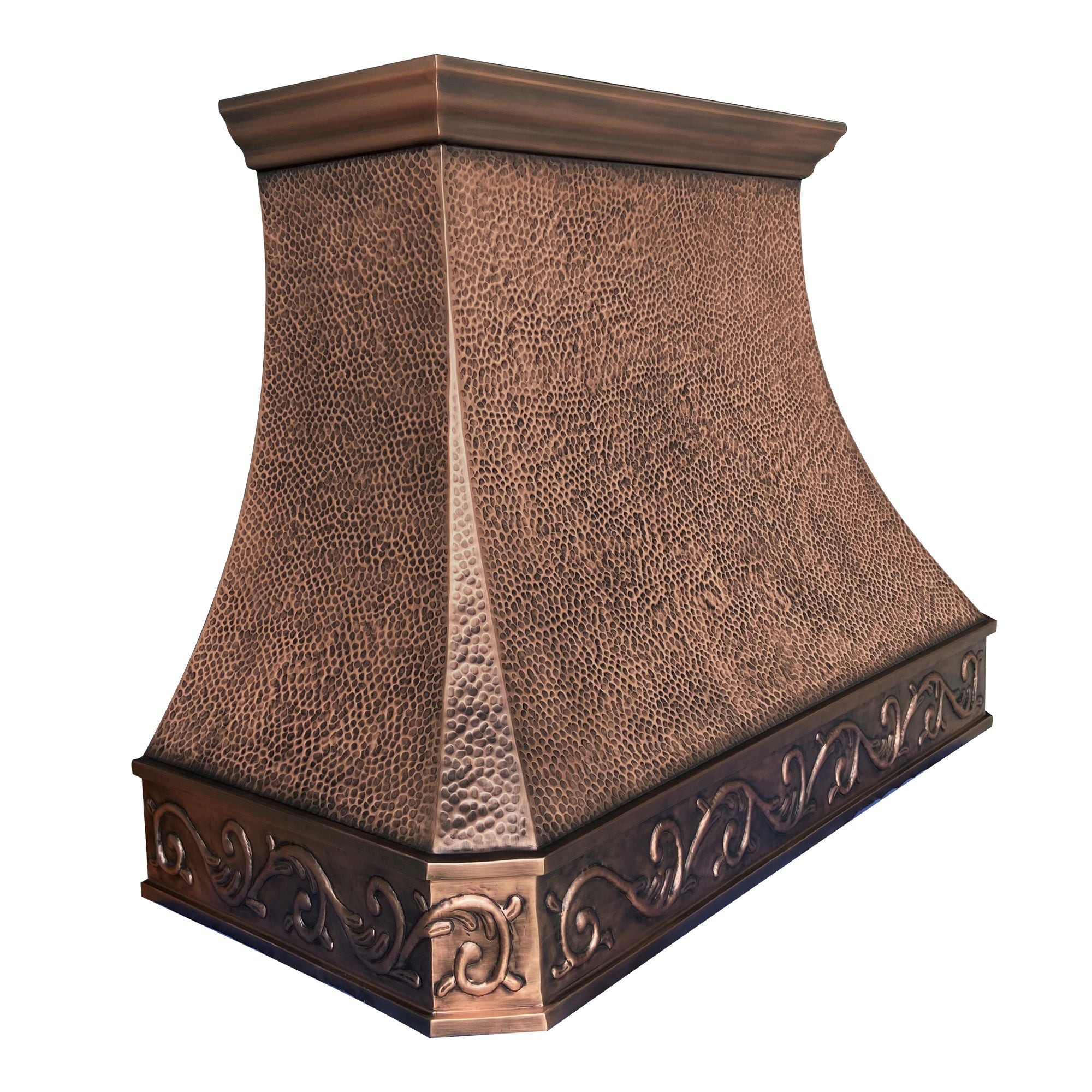 SINDA Classic Copper Range Hood H3A - 36 Inch Stainless Steel Kitchen Vent Hood with LED Lights, Powerful Exhaust Fan for Home Cooking - Perfect for Modern Kitchens, Restaurants, and Open-Concept Living Spaces