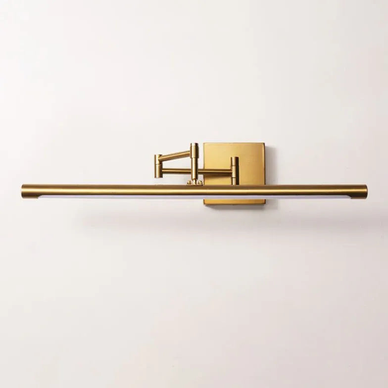 Extendable Gold LED Bathroom Mirror Lights - Adjustable Vanity Lighting for Makeup, Shaving & Grooming - Perfect for Modern Bathrooms & Dressing Rooms