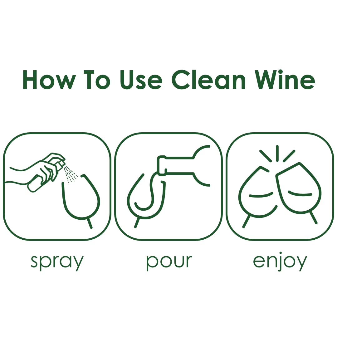 Organic Wine Sulfite Remover Spray | Clinically Proven Hangover Prevention | Wine Accessory Gift Set for Wine Lovers | Perfect for Parties, Gifts & Healthy Drinking