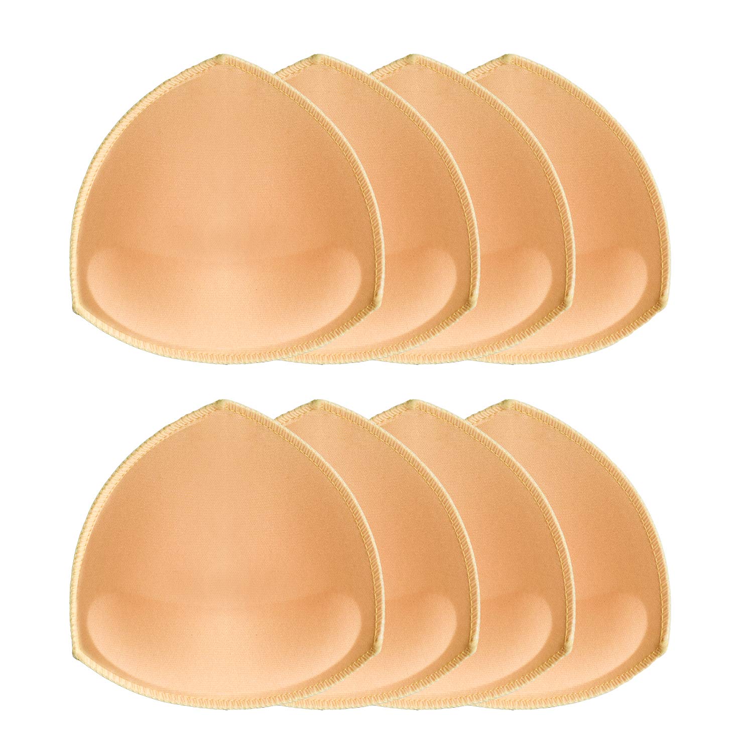URSMART 4 Pairs Bra Cup Inserts - Breathable Push Up Pads for Sports & Everyday Wear - Removable Bra Inserts for Women - Perfect for Gym, Yoga & Daily Comfort