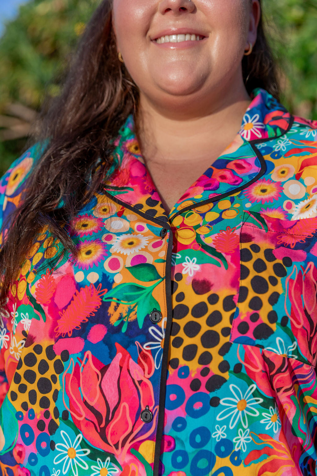 Kasey Rainbow Sundown LS Shirt & Pant Sleepwear Set - Cozy Matching Pajamas for Women | Perfect for Lounging, Sleepovers & Relaxing at Home