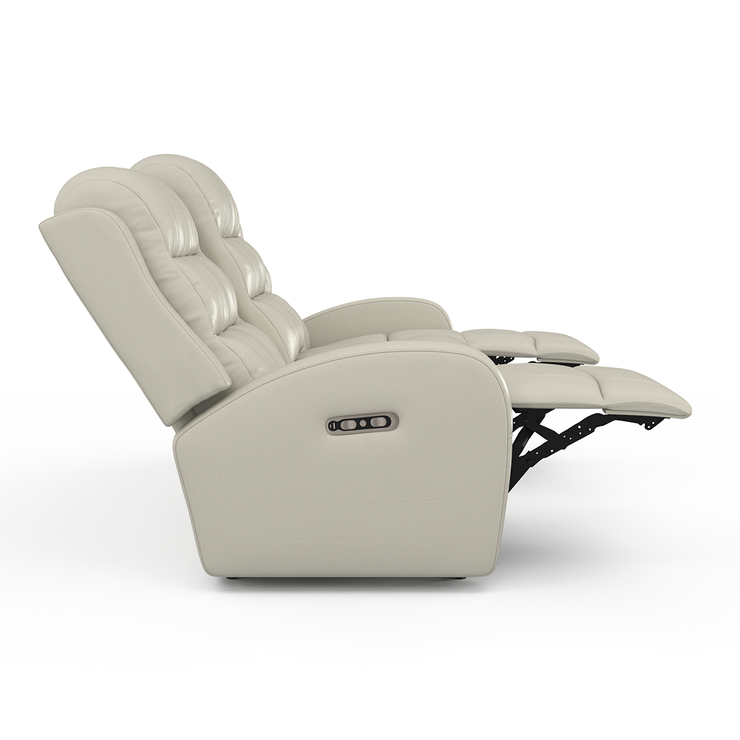 Cass Dual Power Reclining Sofa - Electric Lift Recliner with USB Charging & Massage, Modern Comfort for Living Room, Home Theater, and Office (Brown)