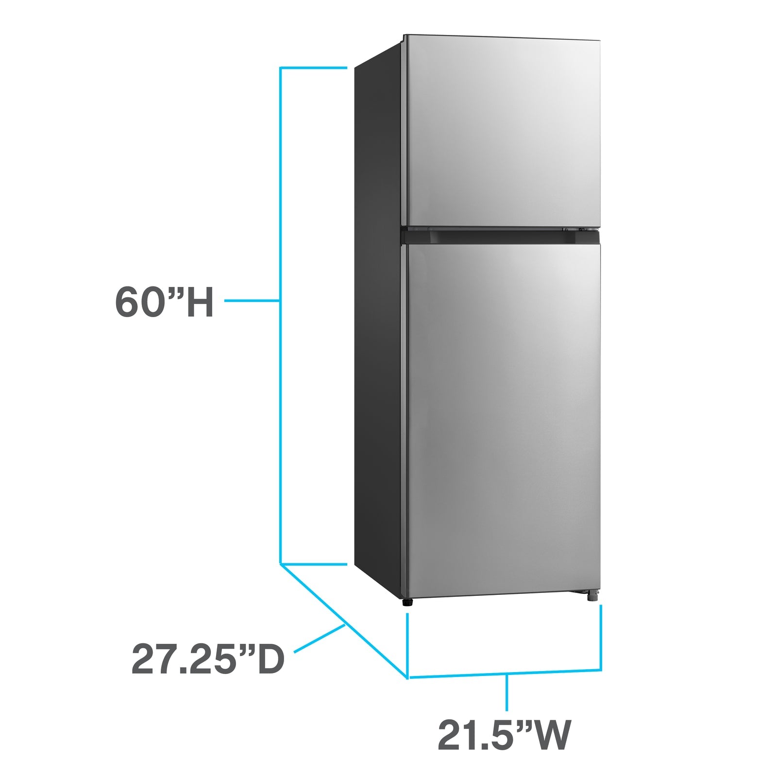 Avanti FF1010D0W 10.1 Cu. Ft. Frost Free Compact Refrigerator for Apartments & Small Spaces - Energy Efficient White Mini Fridge - Perfect for Dorms, Offices, Studios & Tiny Homes