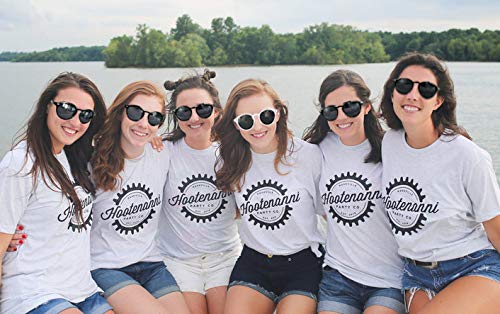 LADY&HOME Cat Eye Sunglasses for Bachelorette Party - 10pcs Round Bridesmaid Sunglasses, Wedding Shower Accessories | Perfect for Bridal Parties, Beach Weddings & Girls' Night Out