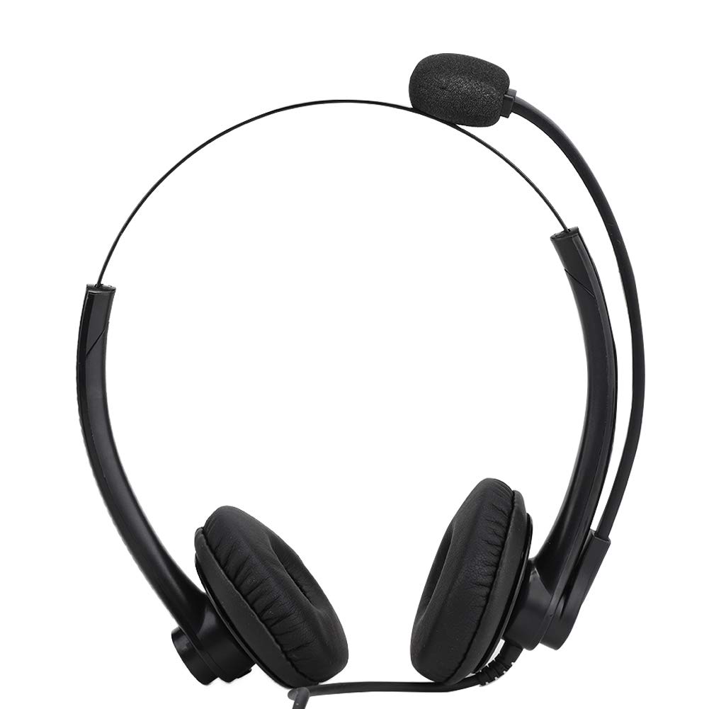 A26-RJ Call Center Headset with Noise Canceling - Super Soft Slow Rebound Earmuffs - Customer Service Headphone for Office & Remote Work (Telephone Headset with Clear Mic) - Perfect for Call Centers, Customer Support & Work from Home Professionals