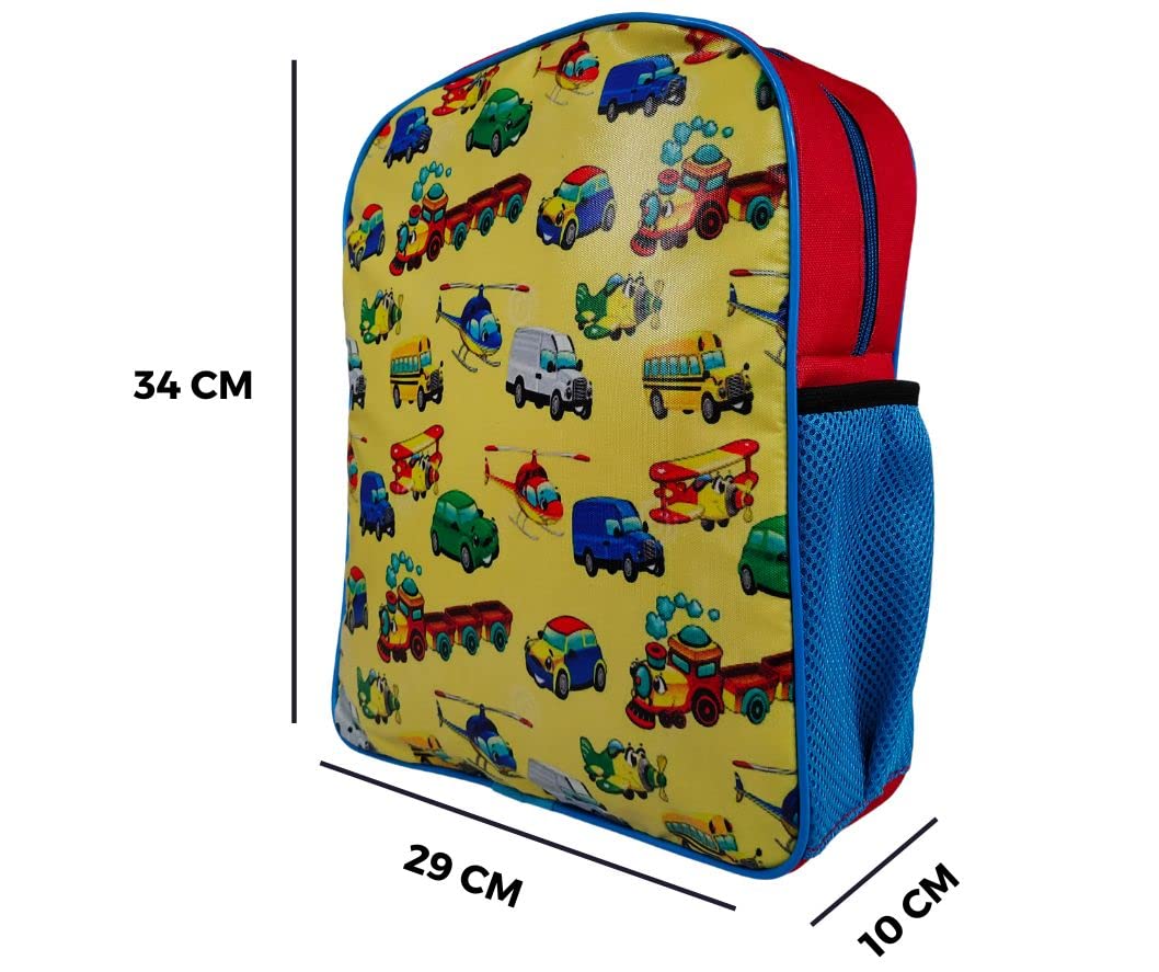 RedChimes Stylish Cars School Backpack for Kids & Girls - Durable Polyester Backpack for School, Travel & Daily Use