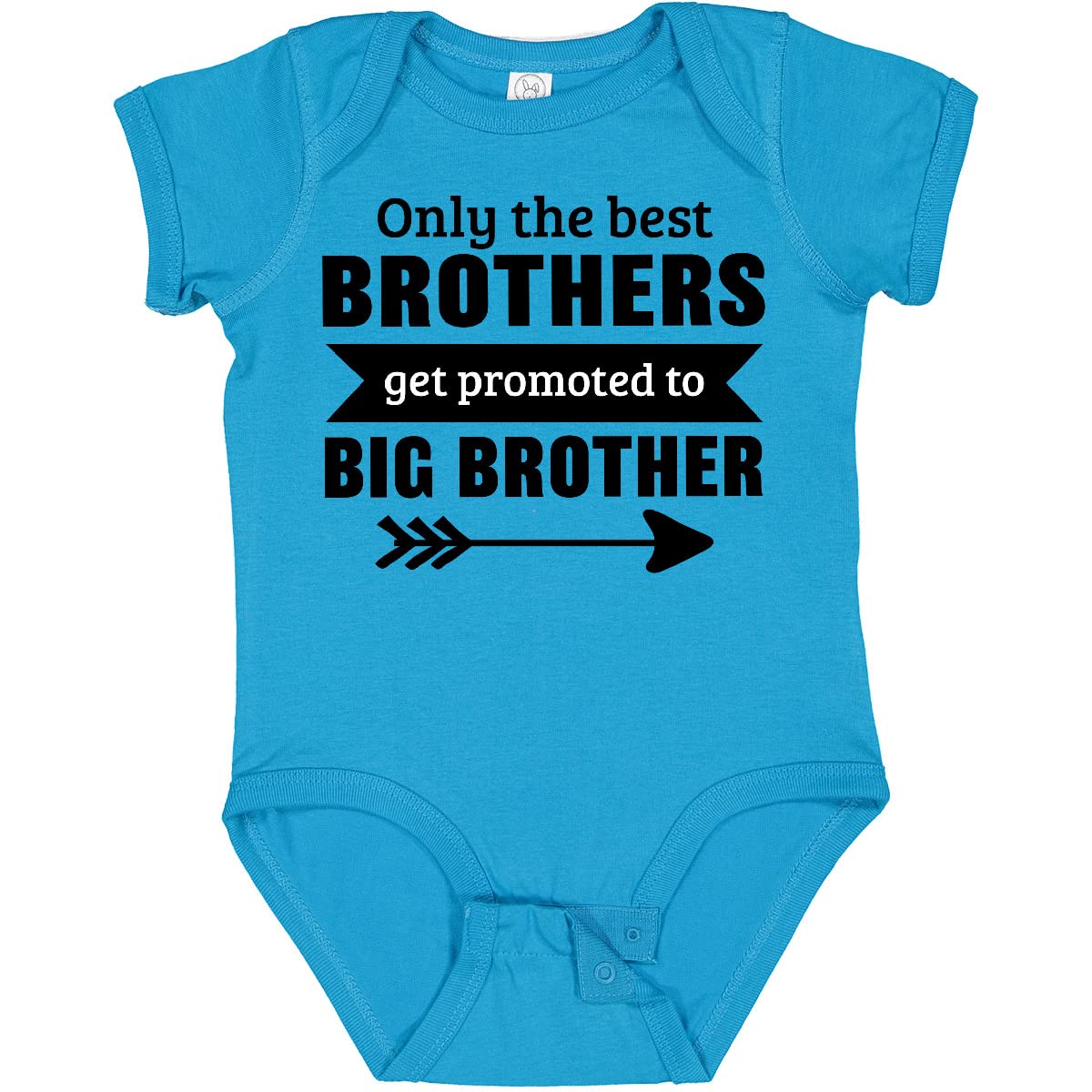 Inktastic Only The Best Brothers Get Promoted to Big Brother Baby Bodysuit - Cute Sibling Outfit for Newborns & Toddlers - Perfect for Family Photos, Birth Announcements & Special Occasions