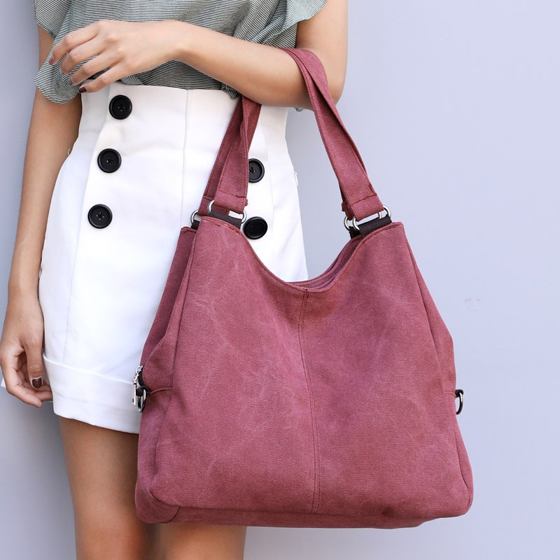 Stylish Canvas Shoulder Tote Bag for Women - Fashionable Messenger Handbag - Perfect for Work, Travel & Everyday Use