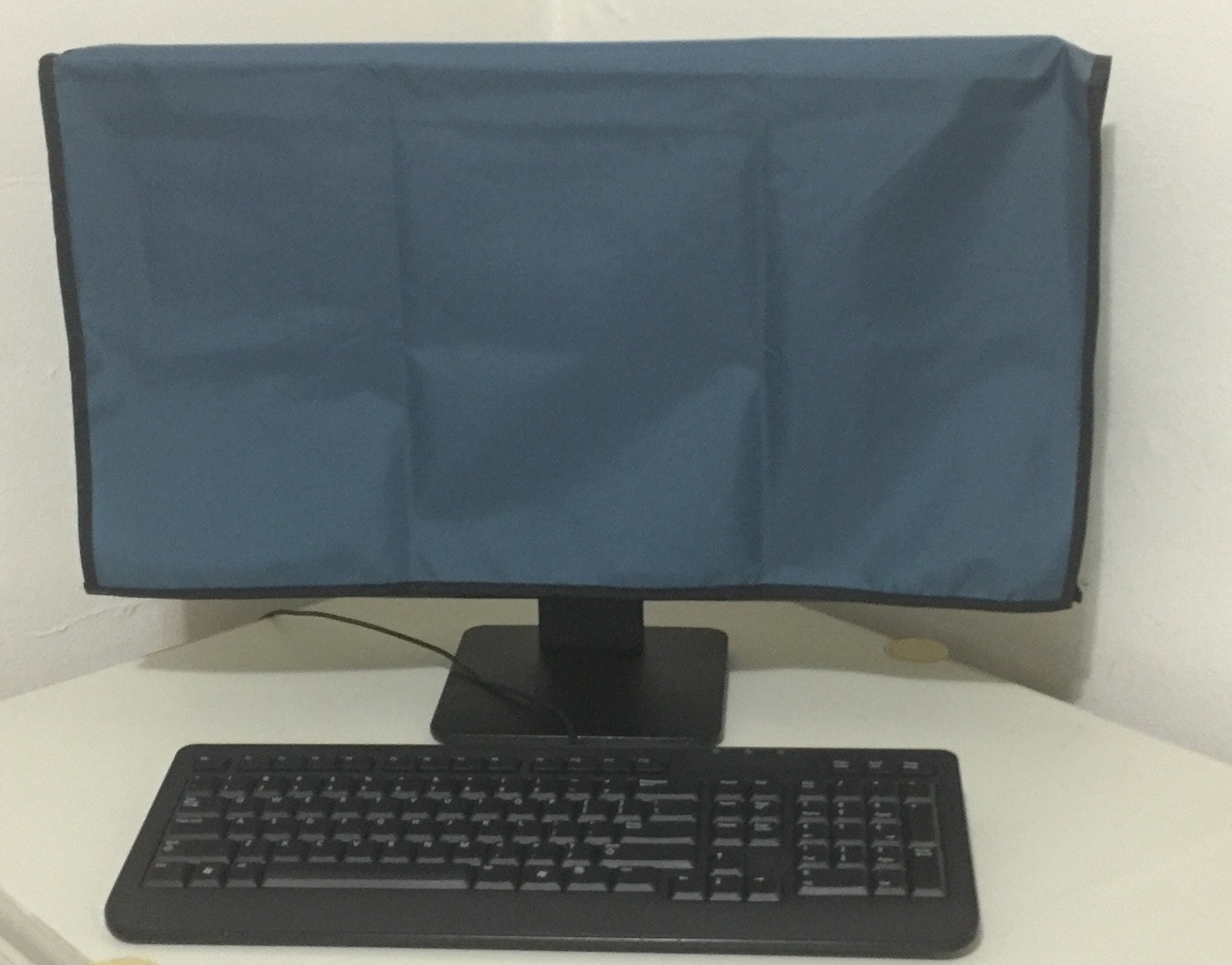 Petroleum Blue Dust Cover for HP Envy 23-D030 23'' Touch Screen Monitor, Anti-Static Protection, 22.5''W x 2.5''D x 18''H by Comp Bind Technology - Ideal for Home, Office, and Travel Use