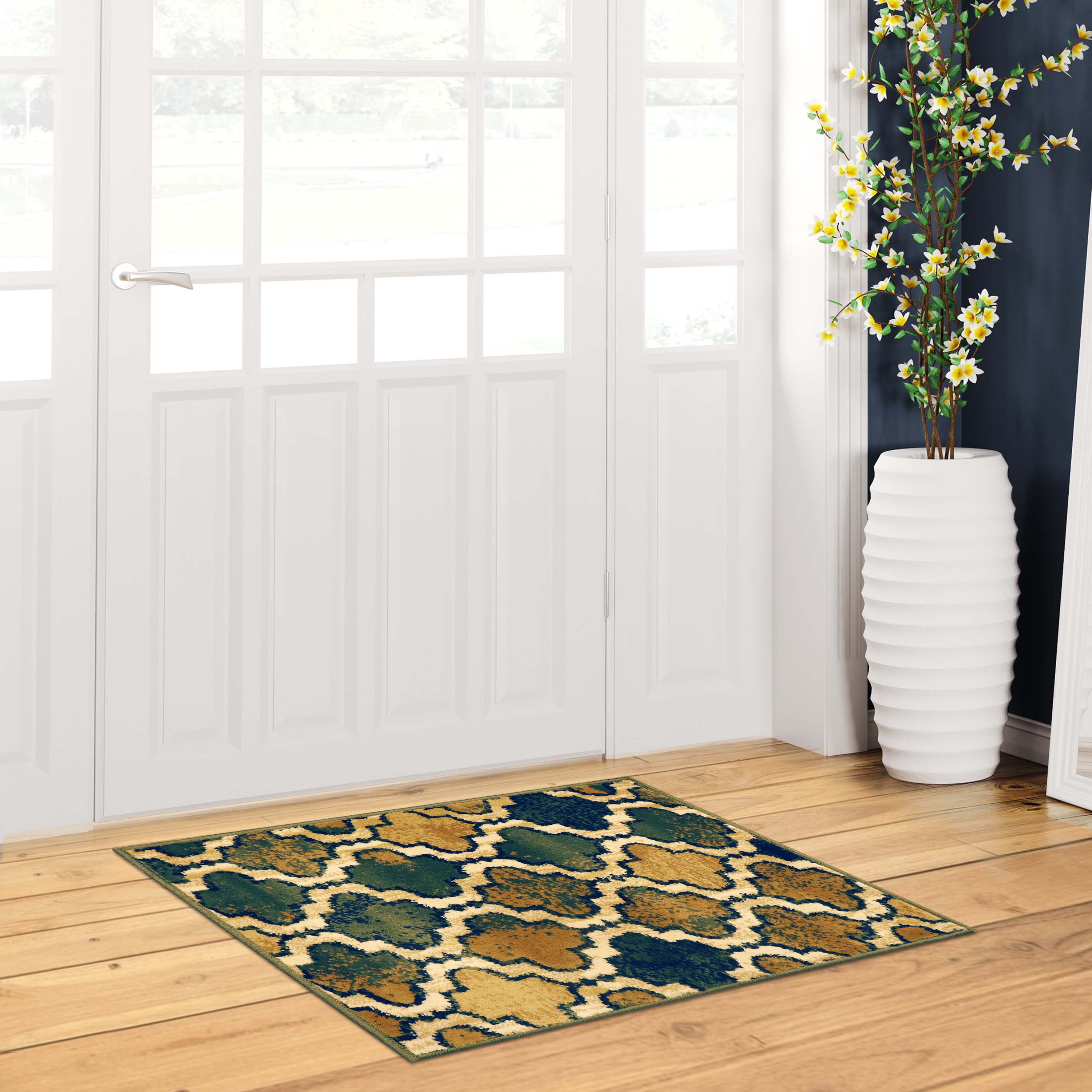 Viking Geometric Trellis Indoor Area Rug & Runner - Non-Slip Boho Chic Carpet for Living Room, Bedroom, Hallway - Perfect for Nordic Home Decor & Cozy Spaces