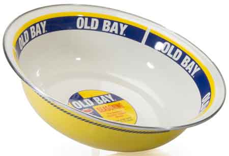 Old Bay Seasoning 4 Quart Serving Bowl - Premium Seafood & Crab Boil Serving Dish for Parties, Picnics & Outdoor Dining