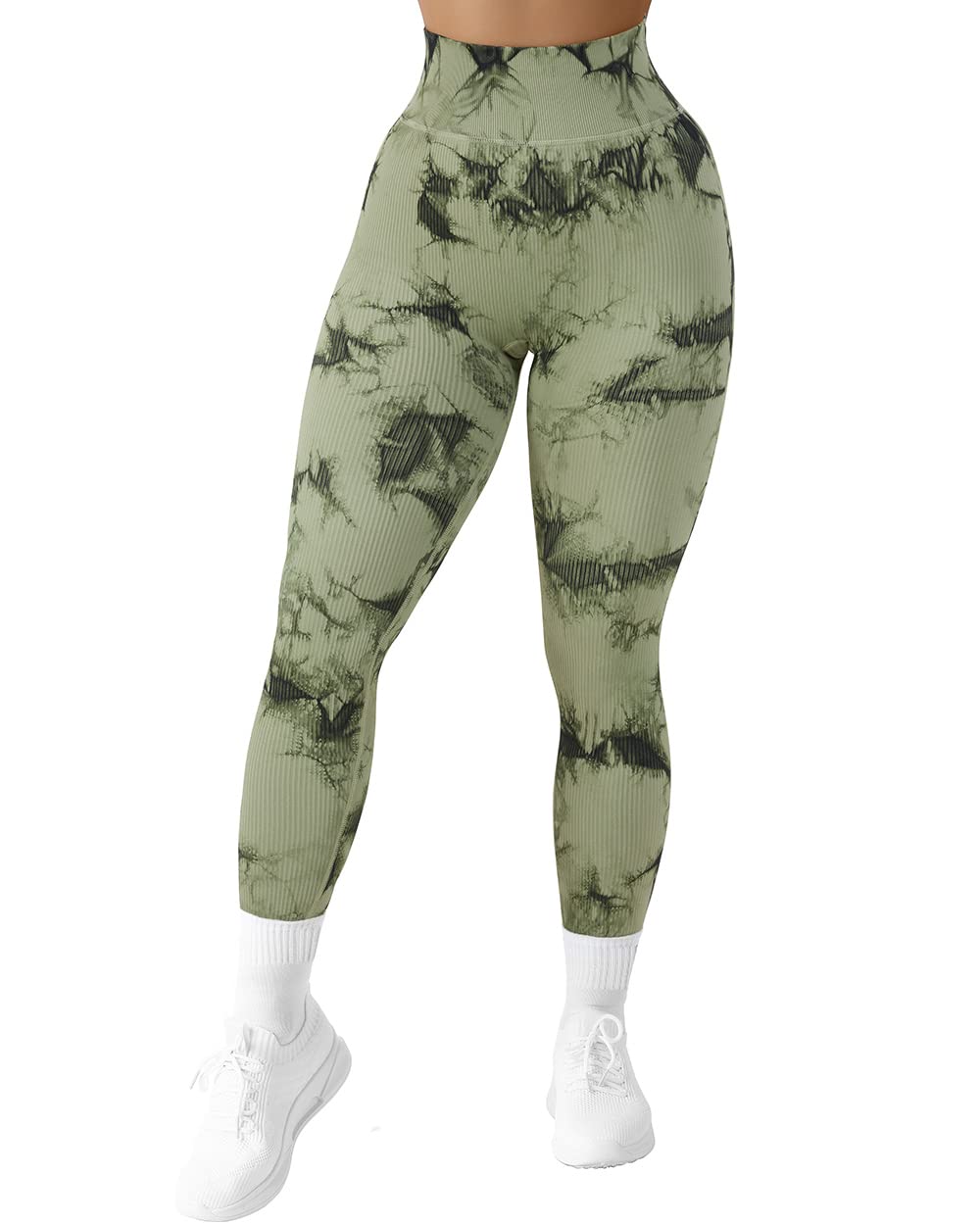 SUUKSESS Women's High Waist Ribbed Seamless Leggings - Workout, Yoga, Gym & Running Tights for Women - Perfect for Fitness, Lounge & Everyday Wear