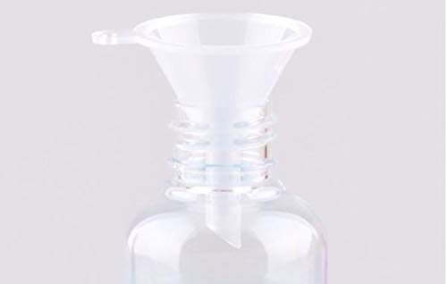 WOIWO 2-Pack Plastic Liquid Dispensing Funnel Set for Perfume, Toner & Essential Oils - Mini Kitchen & Lab Funnel for Precise Pouring, DIY Cosmetics & Refilling Small Bottles