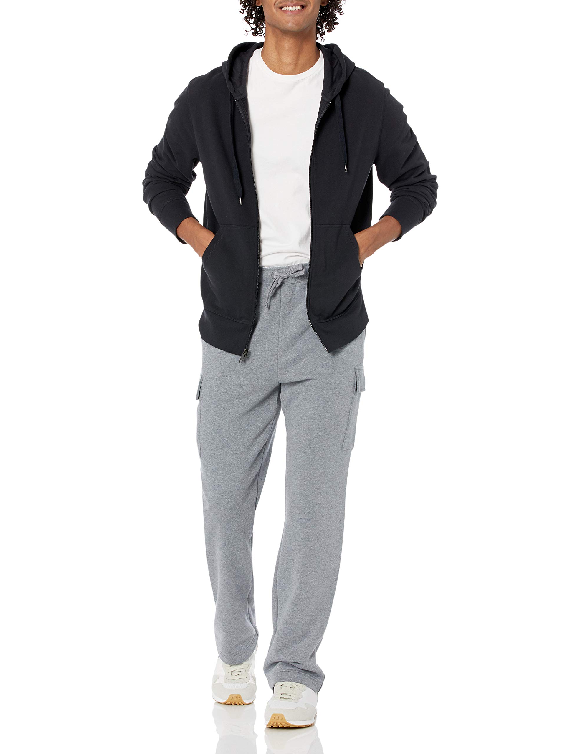 Amazon Essentials Men's Cargo Fleece Sweatpants - Comfortable Winter Joggers with Pockets for Outdoor Activities, Gym & Lounge Wear