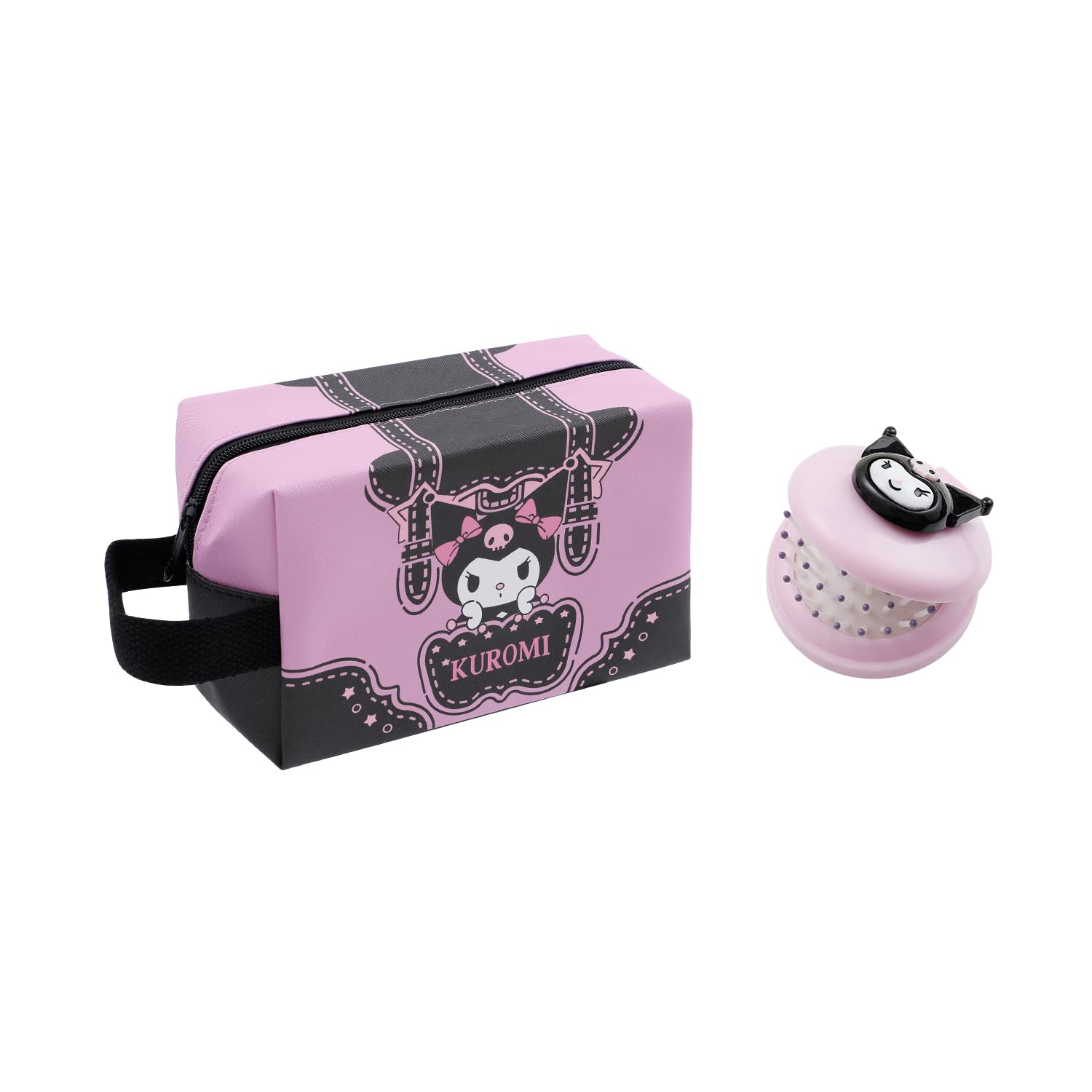 Cute Kitty Square Makeup Bag - Cartoon Cat Cosmetic Pouch for Travel & Daily Use