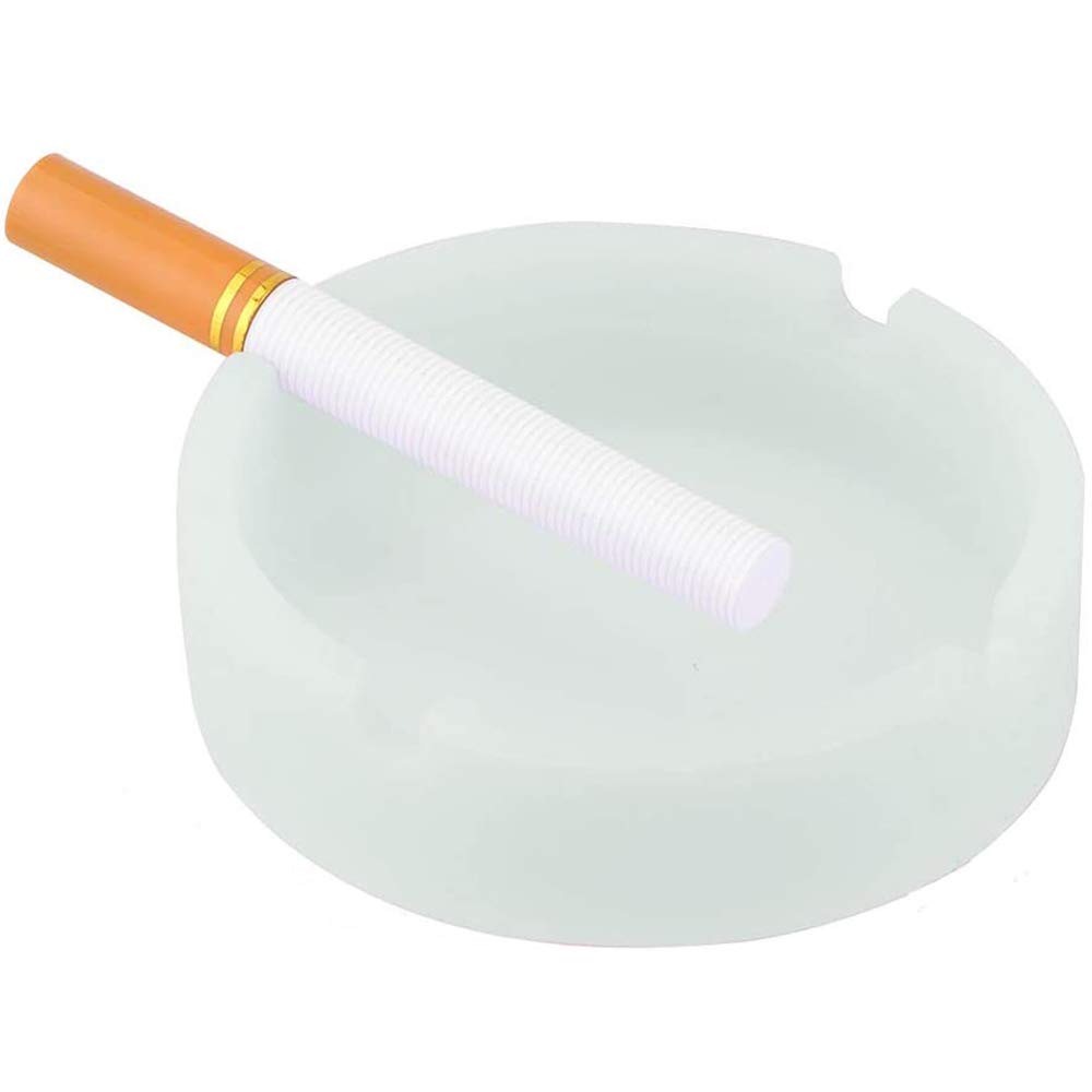 3 Pack Glow in The Dark Silicone Ashtrays - Heat Resistant & Unbreakable Round Ashtrays for Indoor/Outdoor Use - Perfect for Home, Patio, Camping & Travel